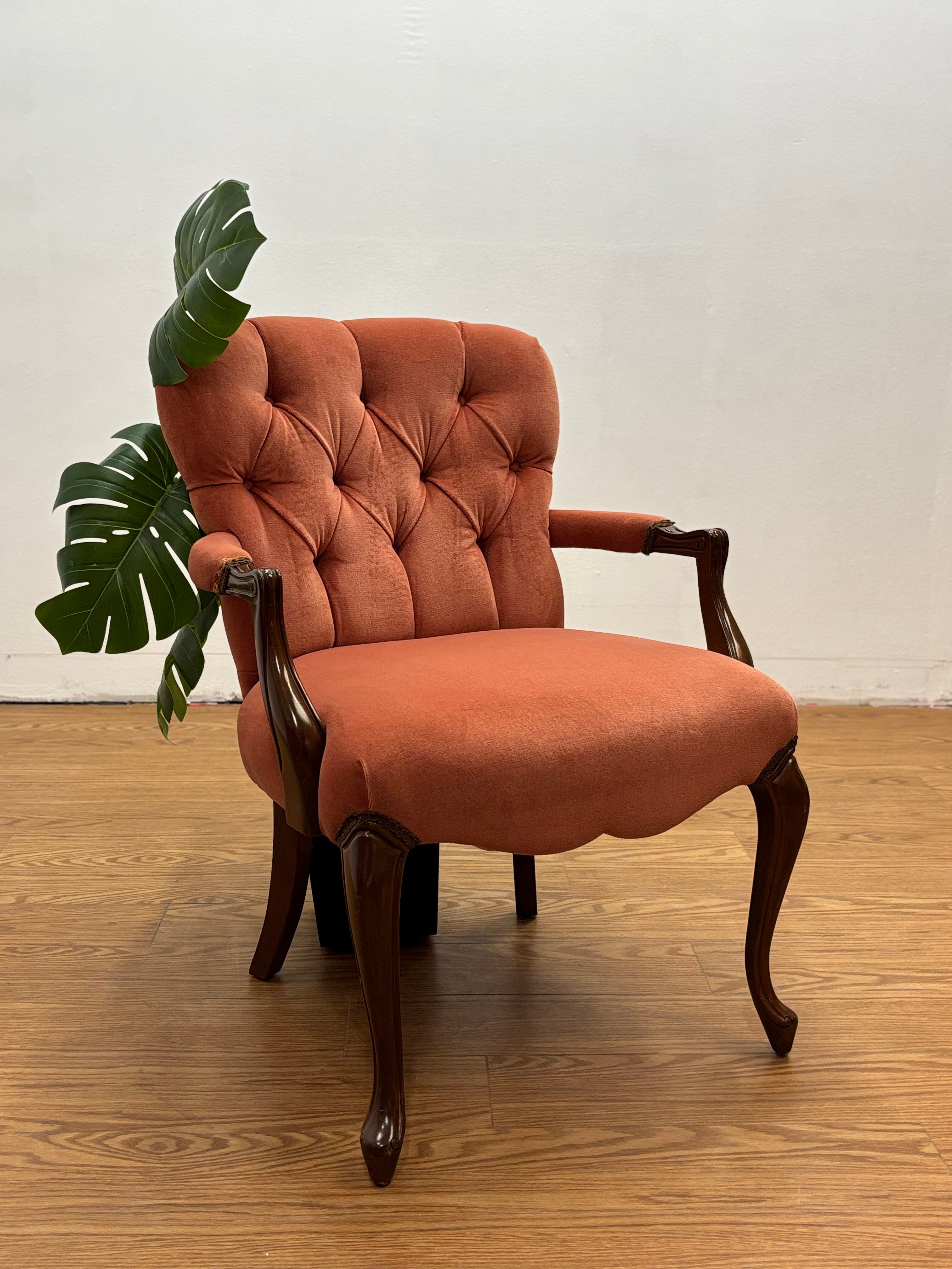 Salmon Colored Accent Chair