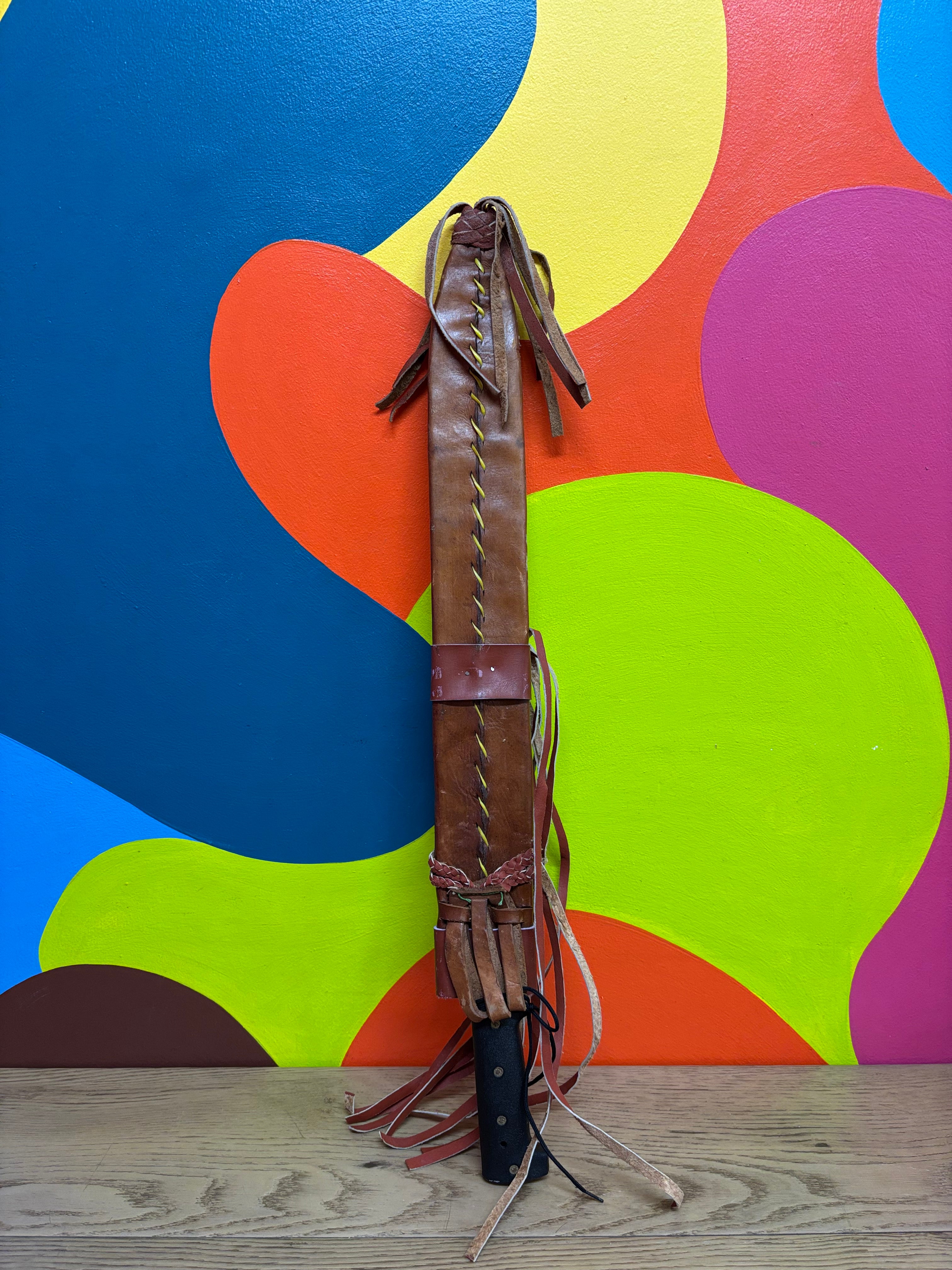 Knife in Leather Sheath