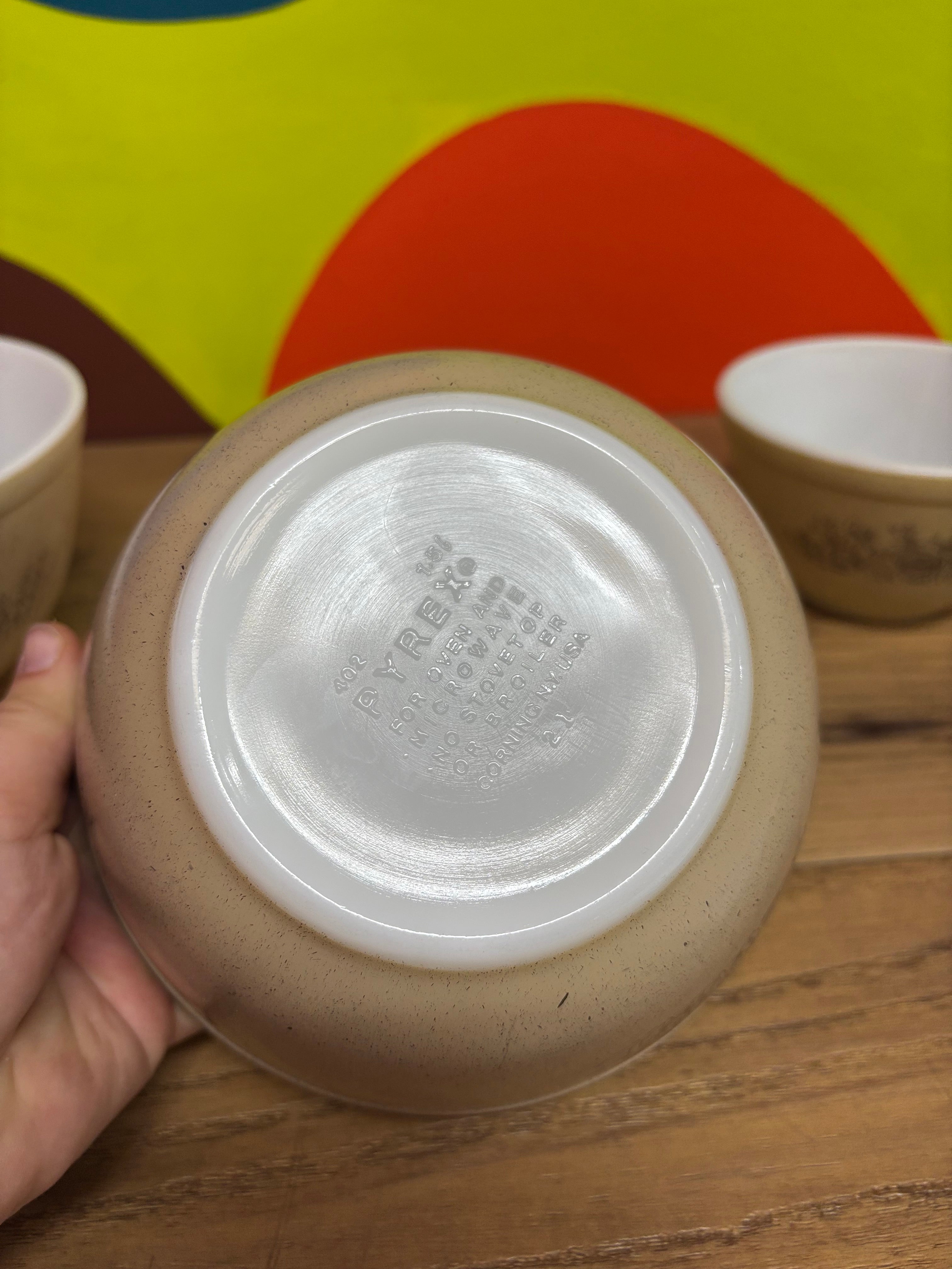 Pyrex Forest Fancies Set of 3 Mixing Bowls