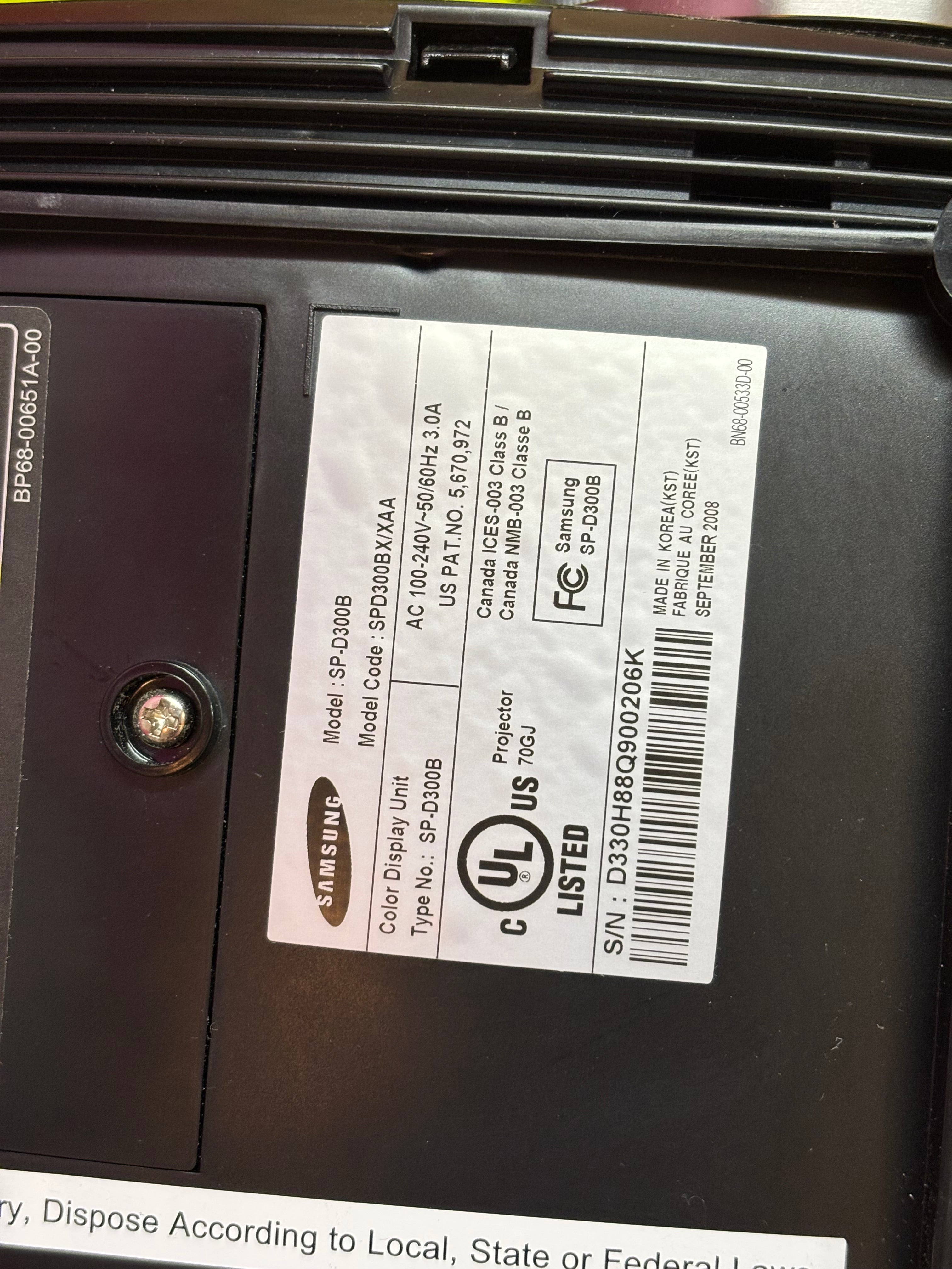 Samsung DLP Projector