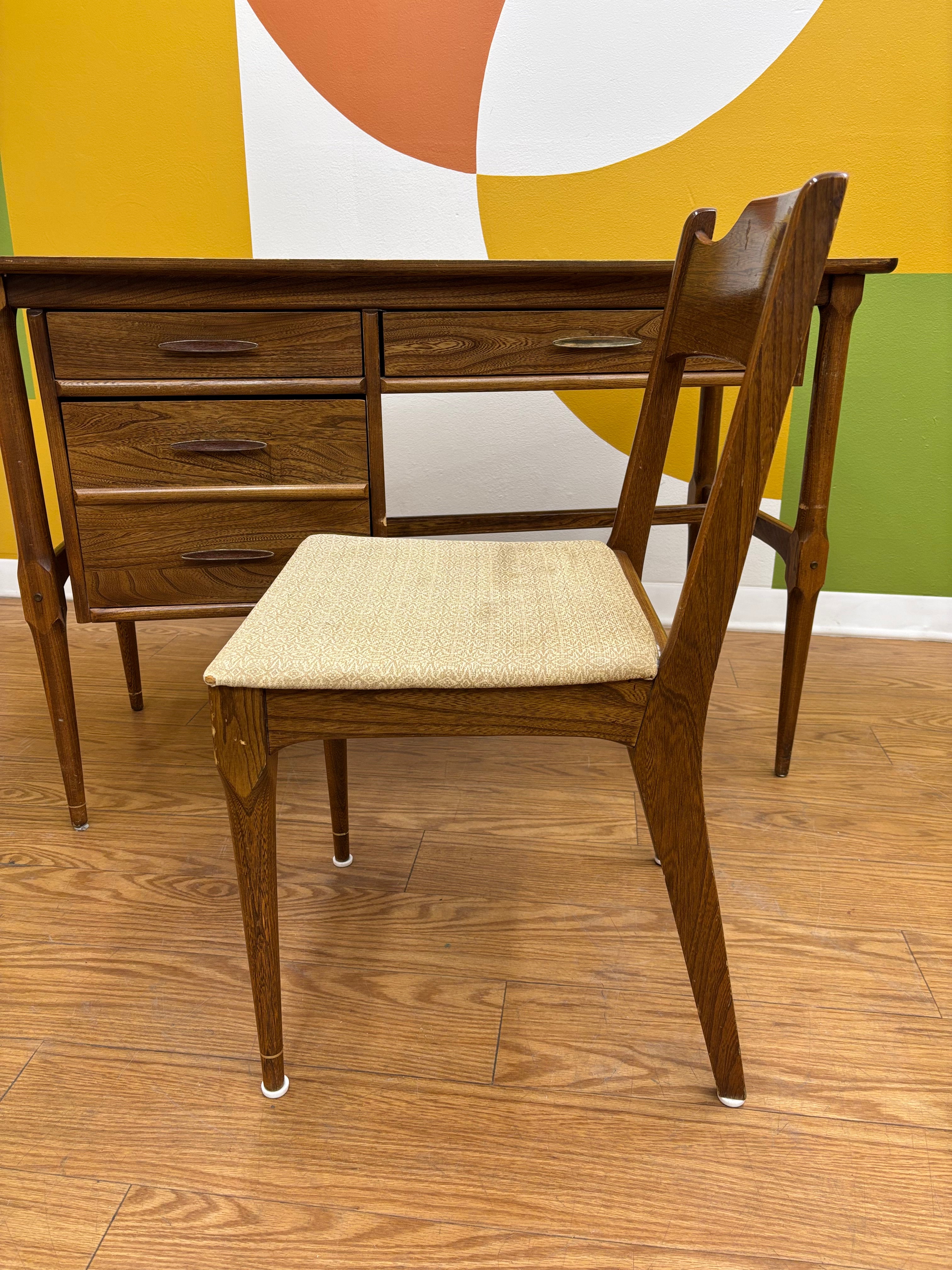 Wood Writing Desk with Matching Chair