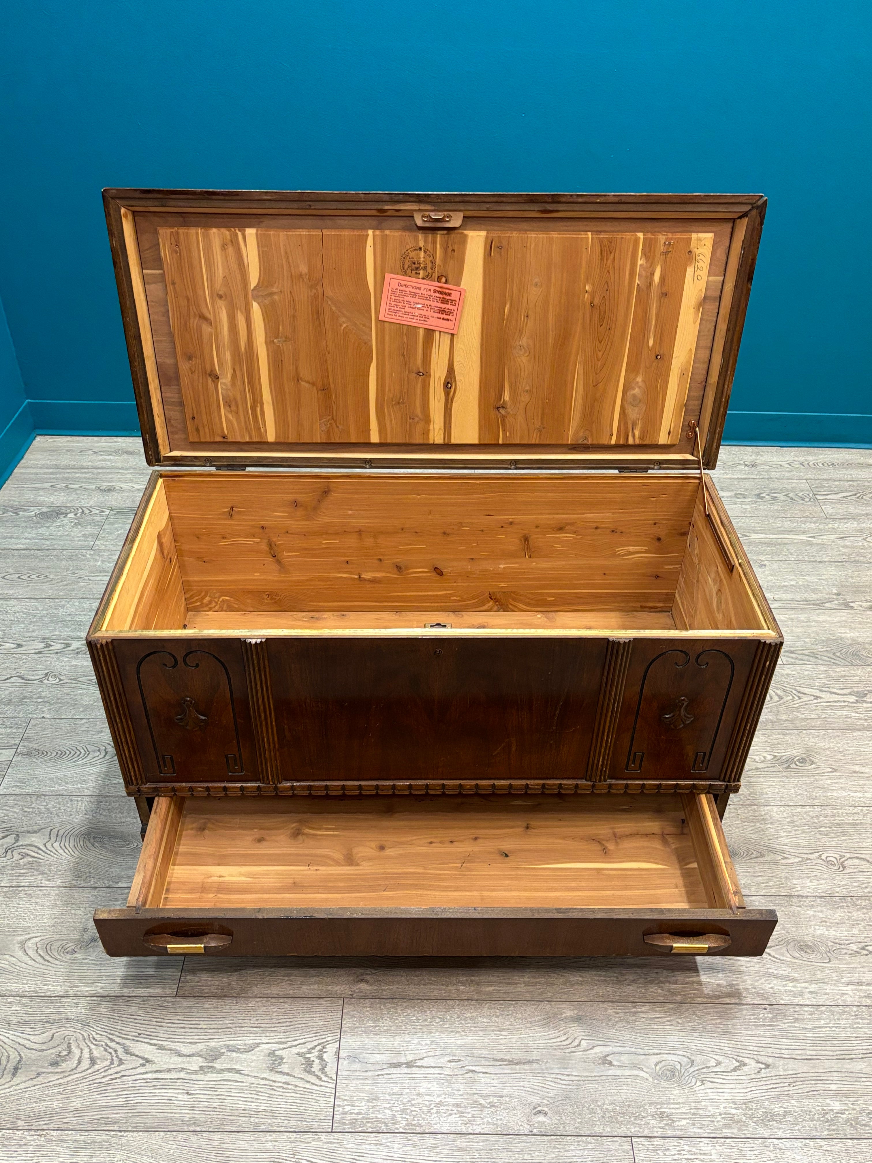 Honderich Cedar Chest with Bottom Drawer