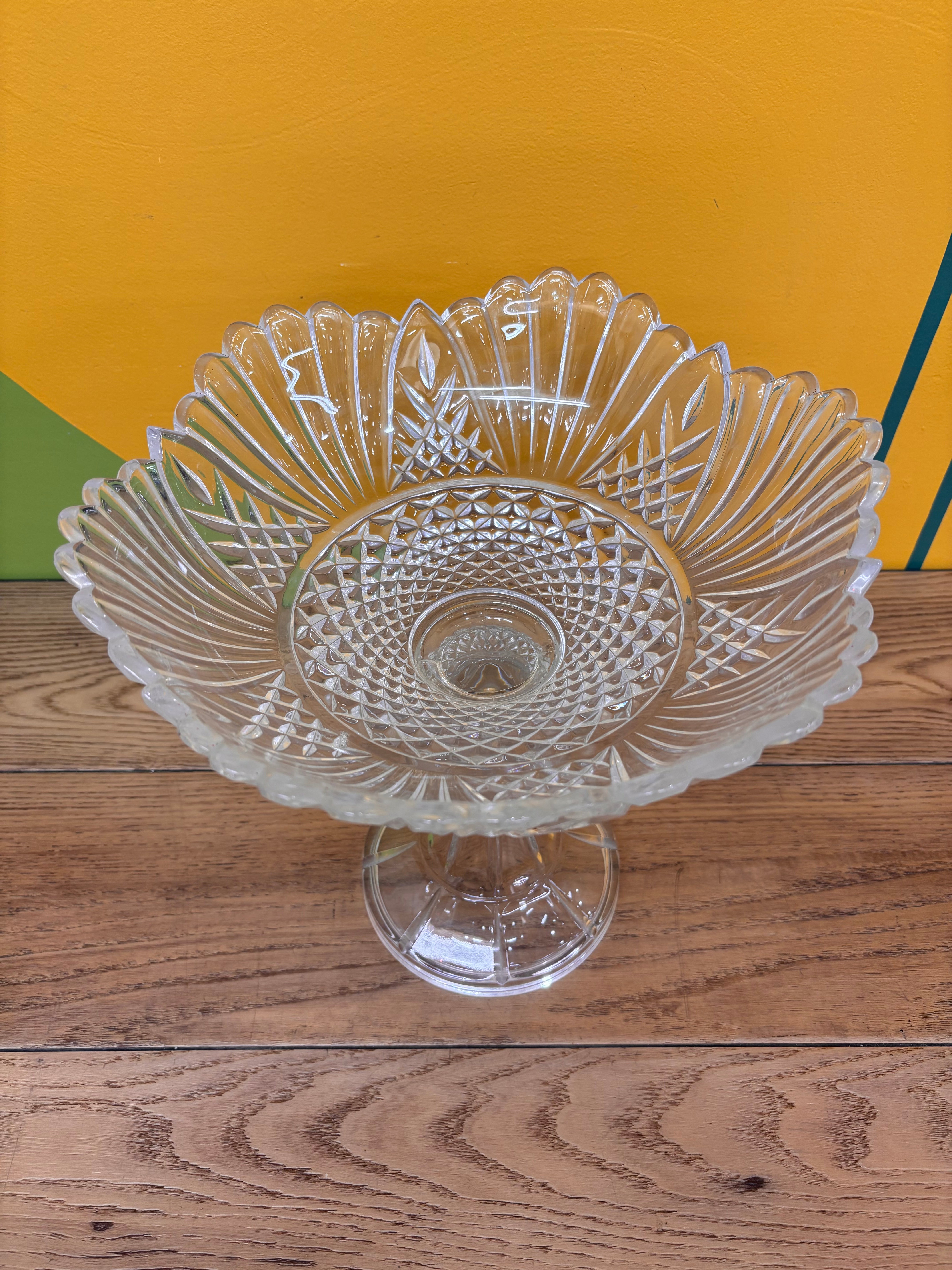 Crystal Pedestal Bowl