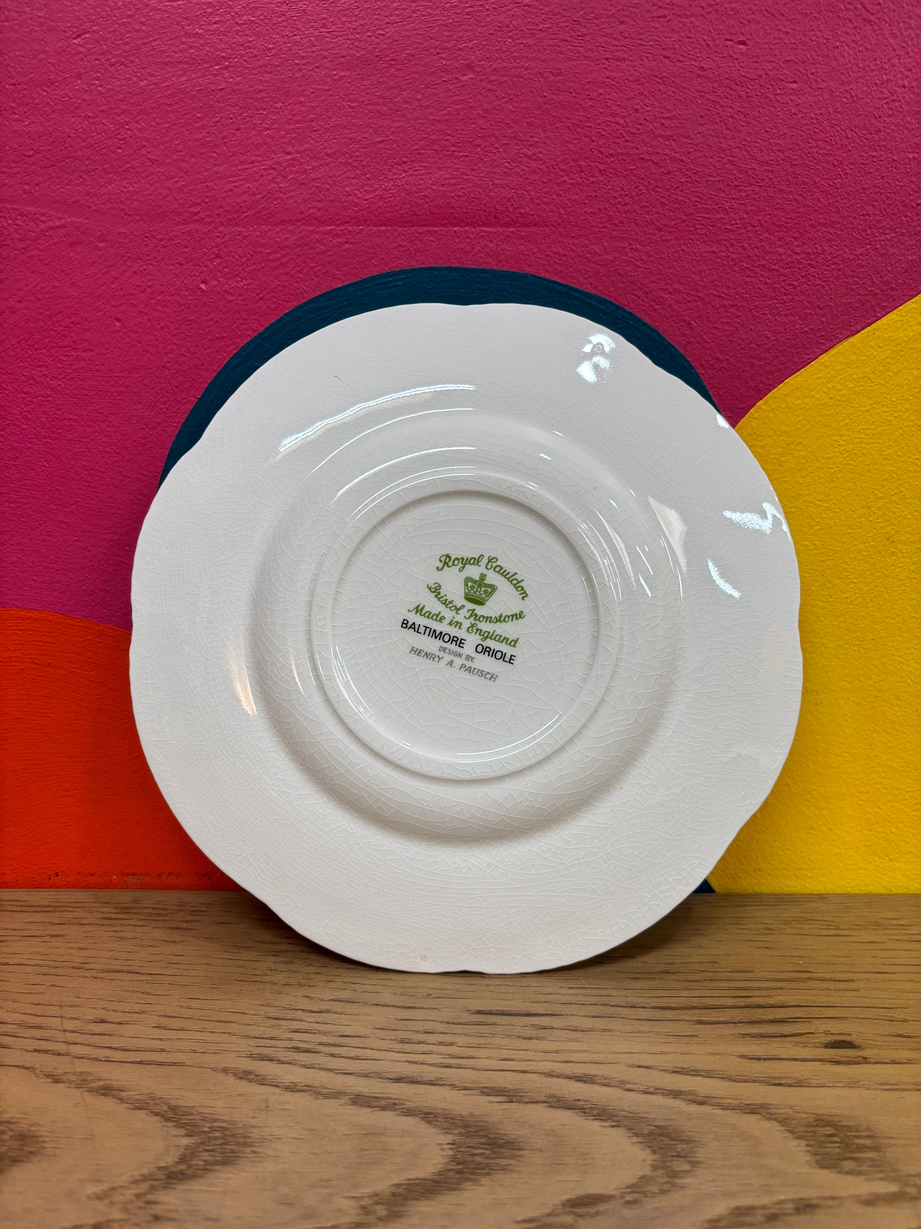 Royal Cauldon Decorative Plate - Baltimore Oriole