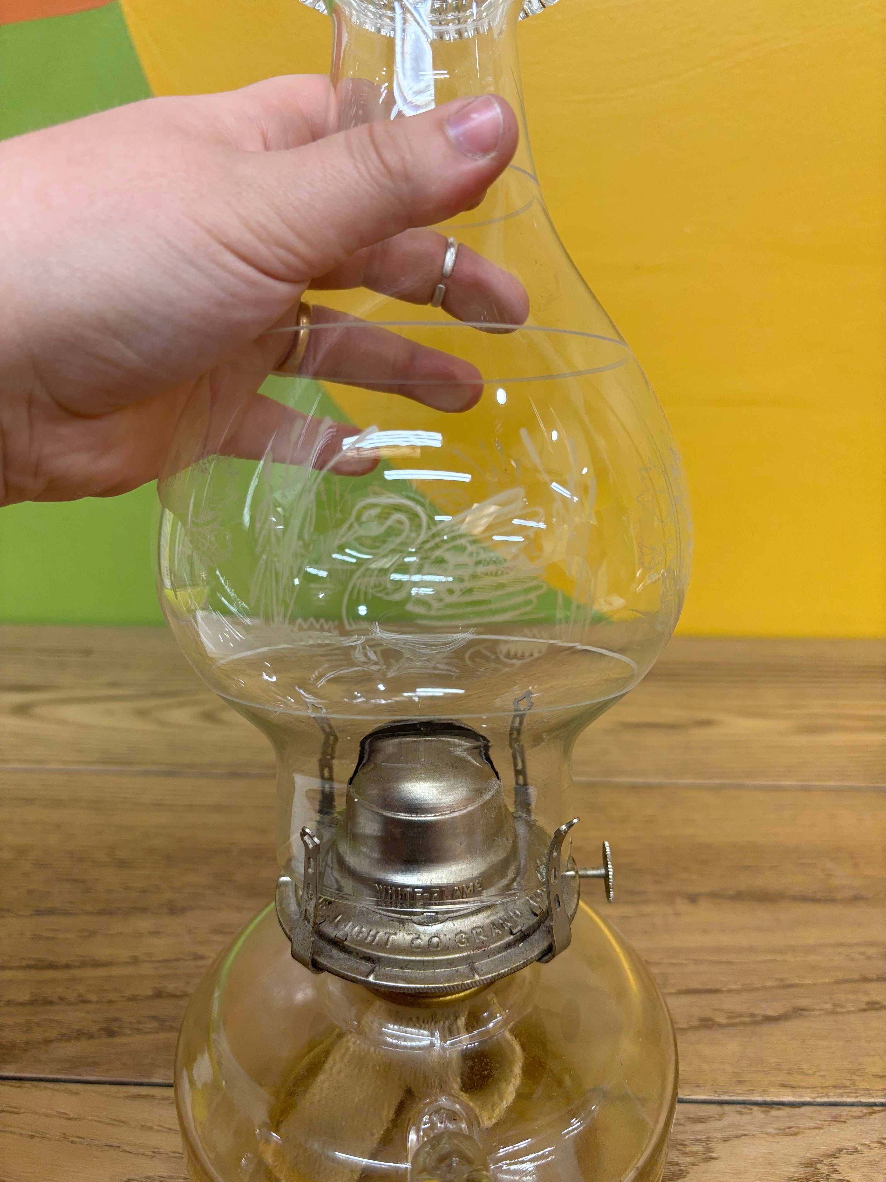 Small Glass Oil Lamp