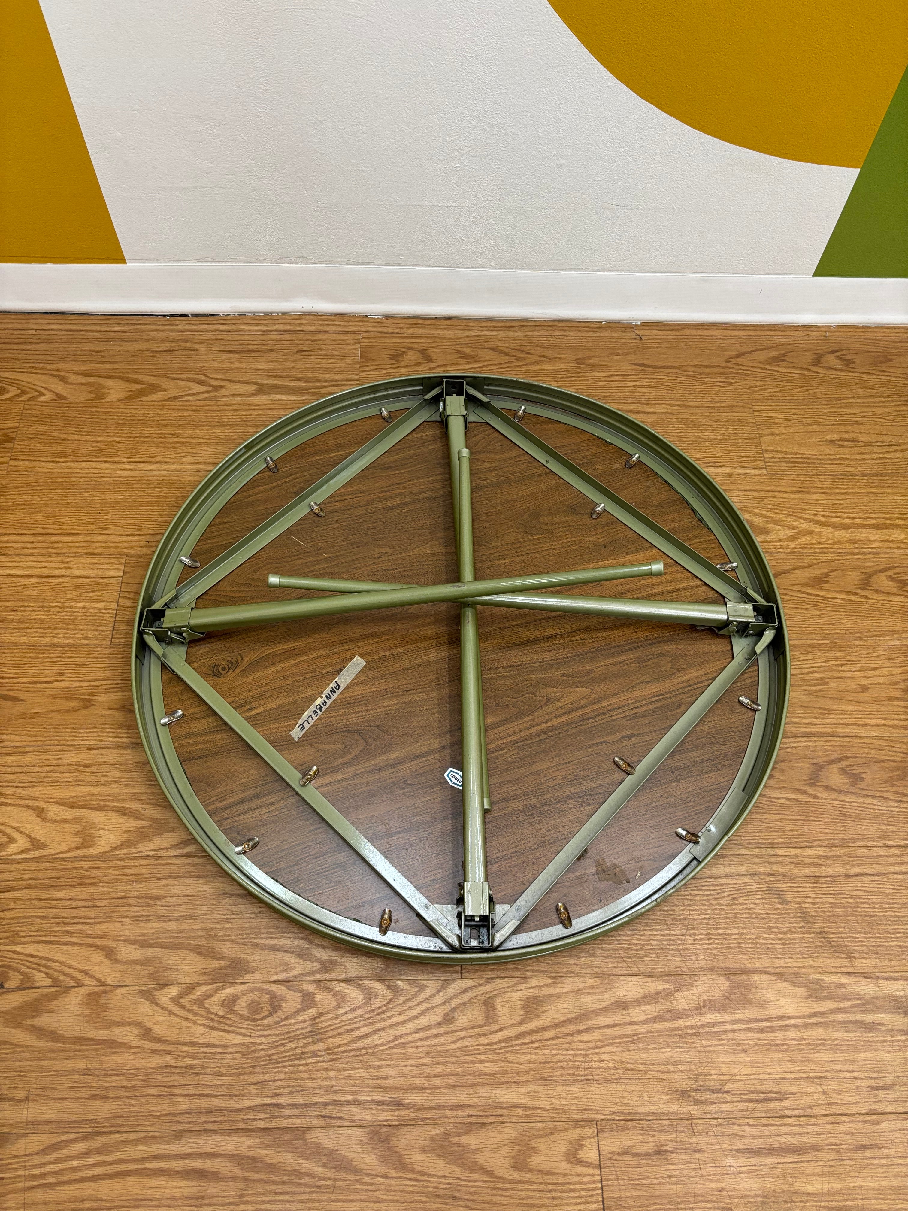 Green Folding Card Table