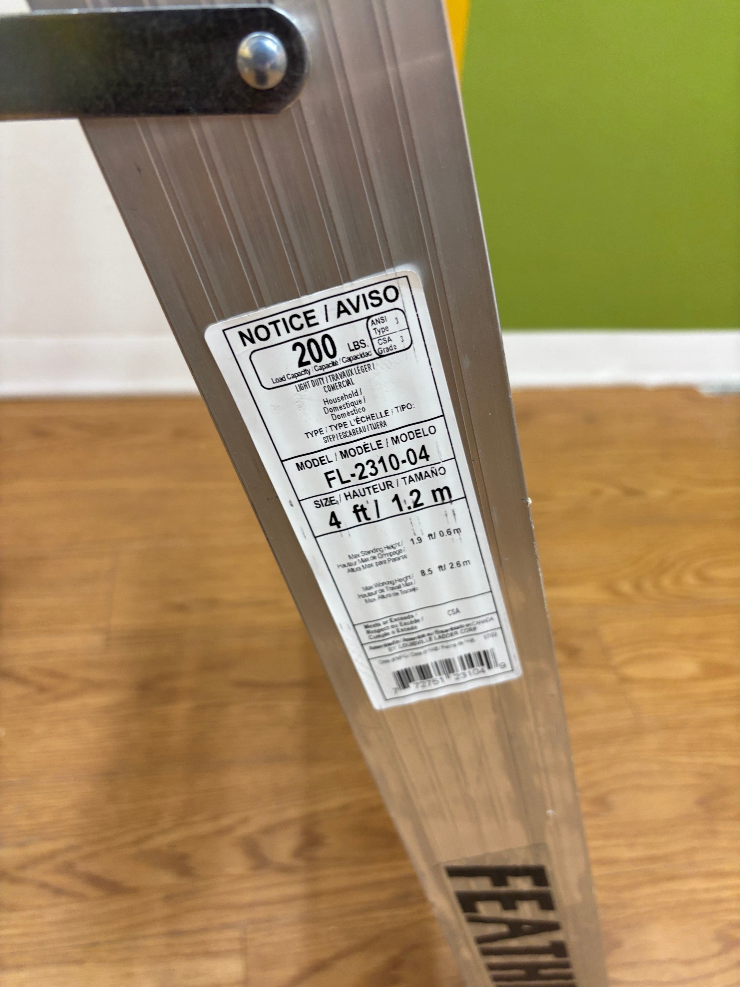 Featherlite 4ft Aluminum Ladder