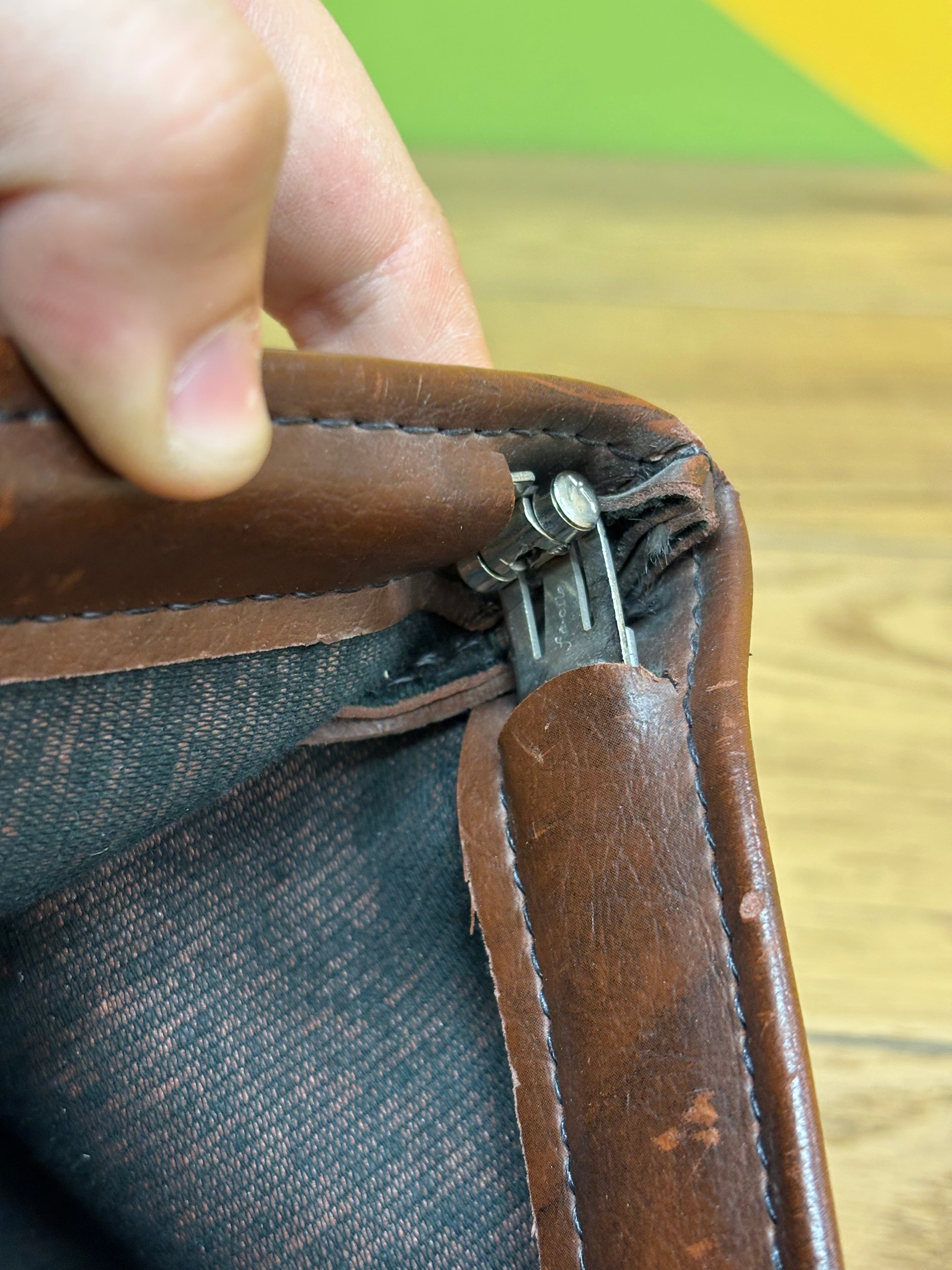 Handmade Brown Portfolio Bag