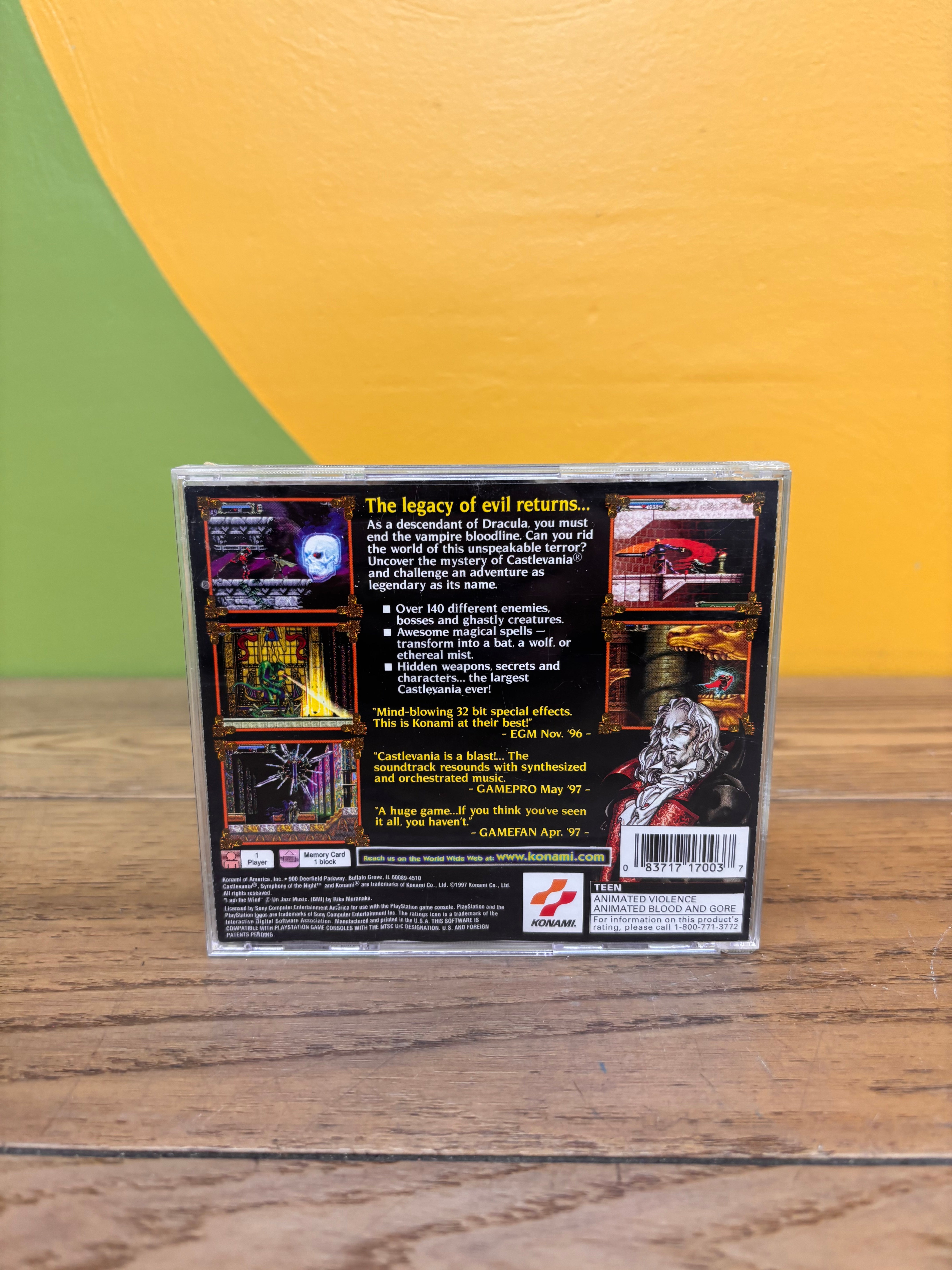 Castlevania: Symphony of the Night PlayStation 1 Game 1997 CIB