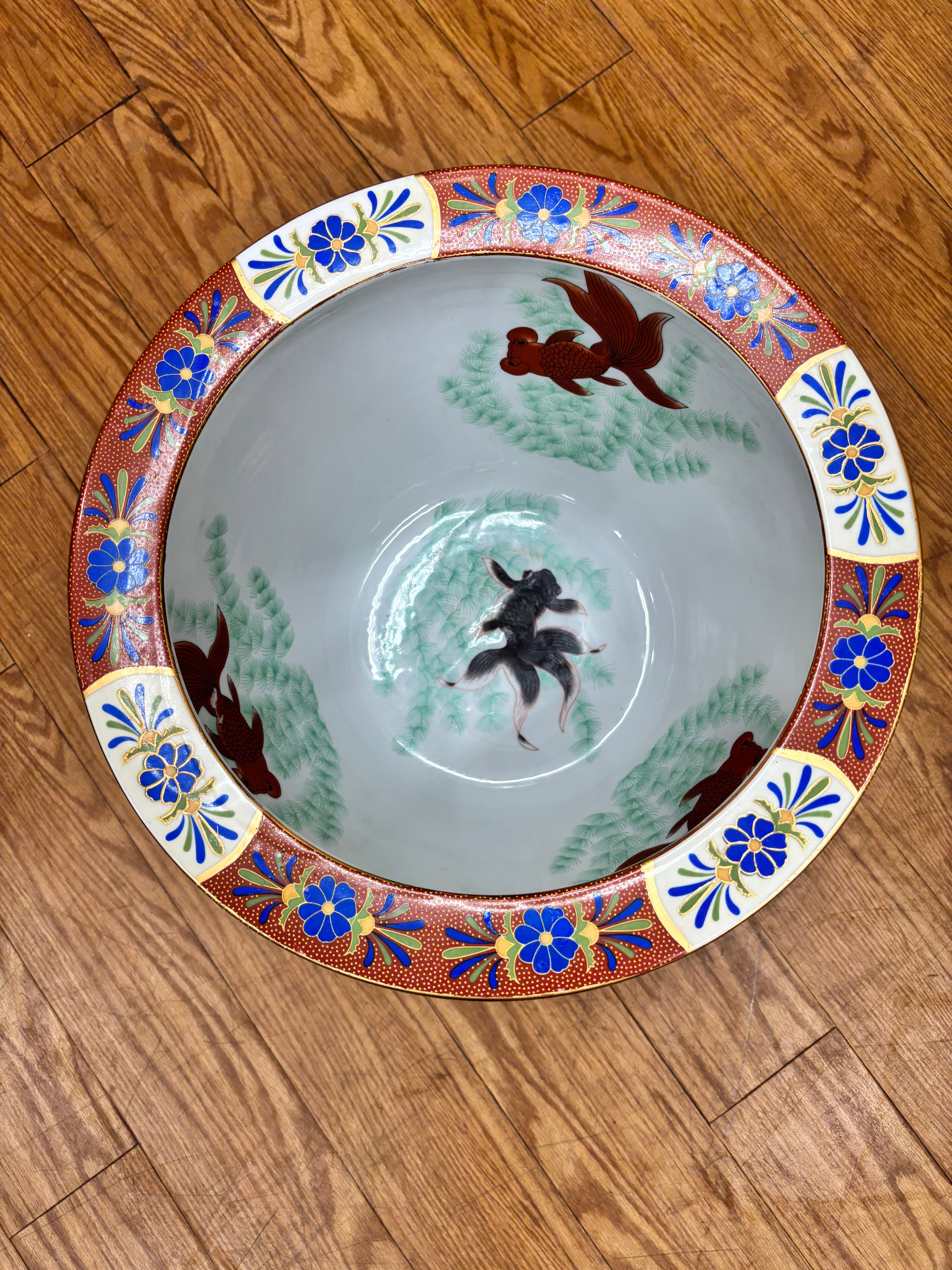 Large Fishbowl Planter on Stand (2)