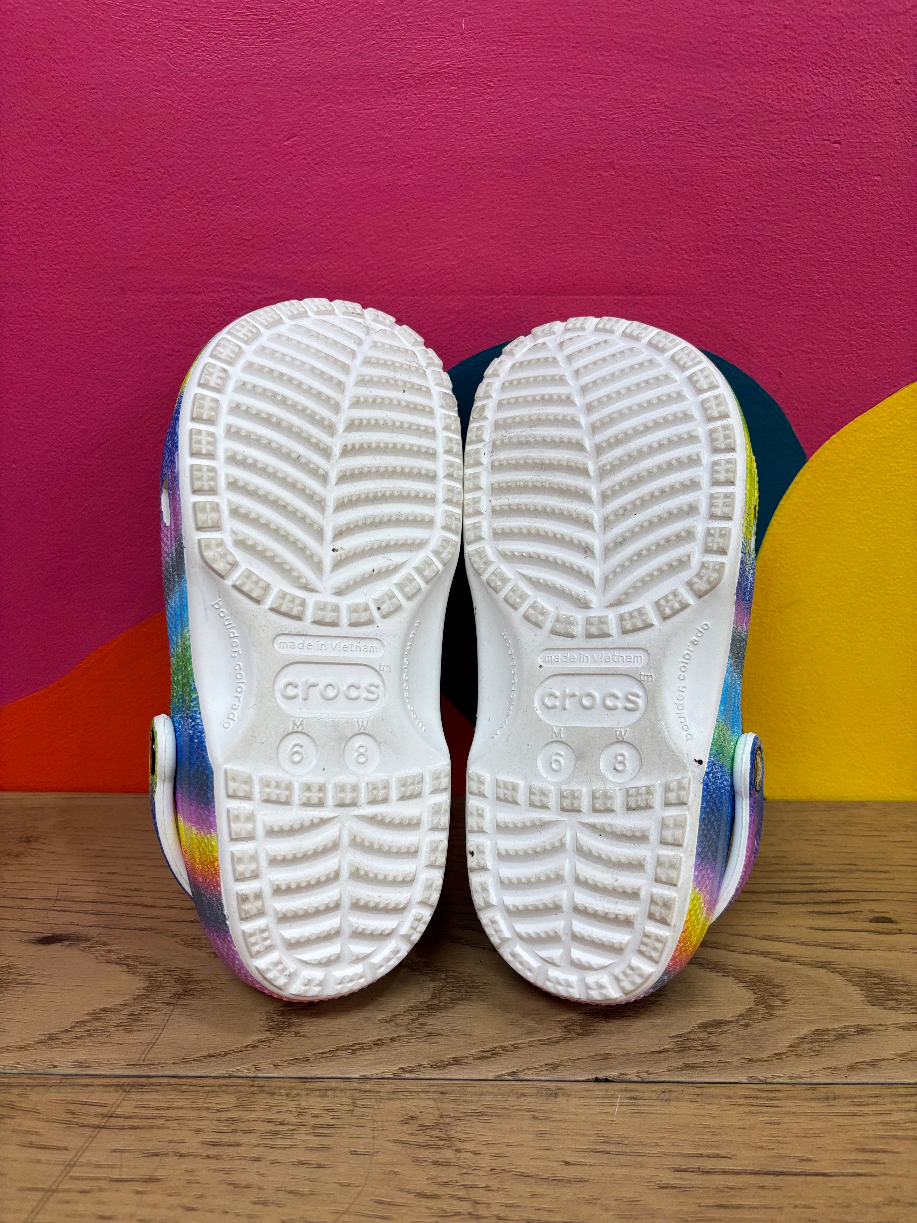 Spray Dye Clog Crocs (M6/W8)