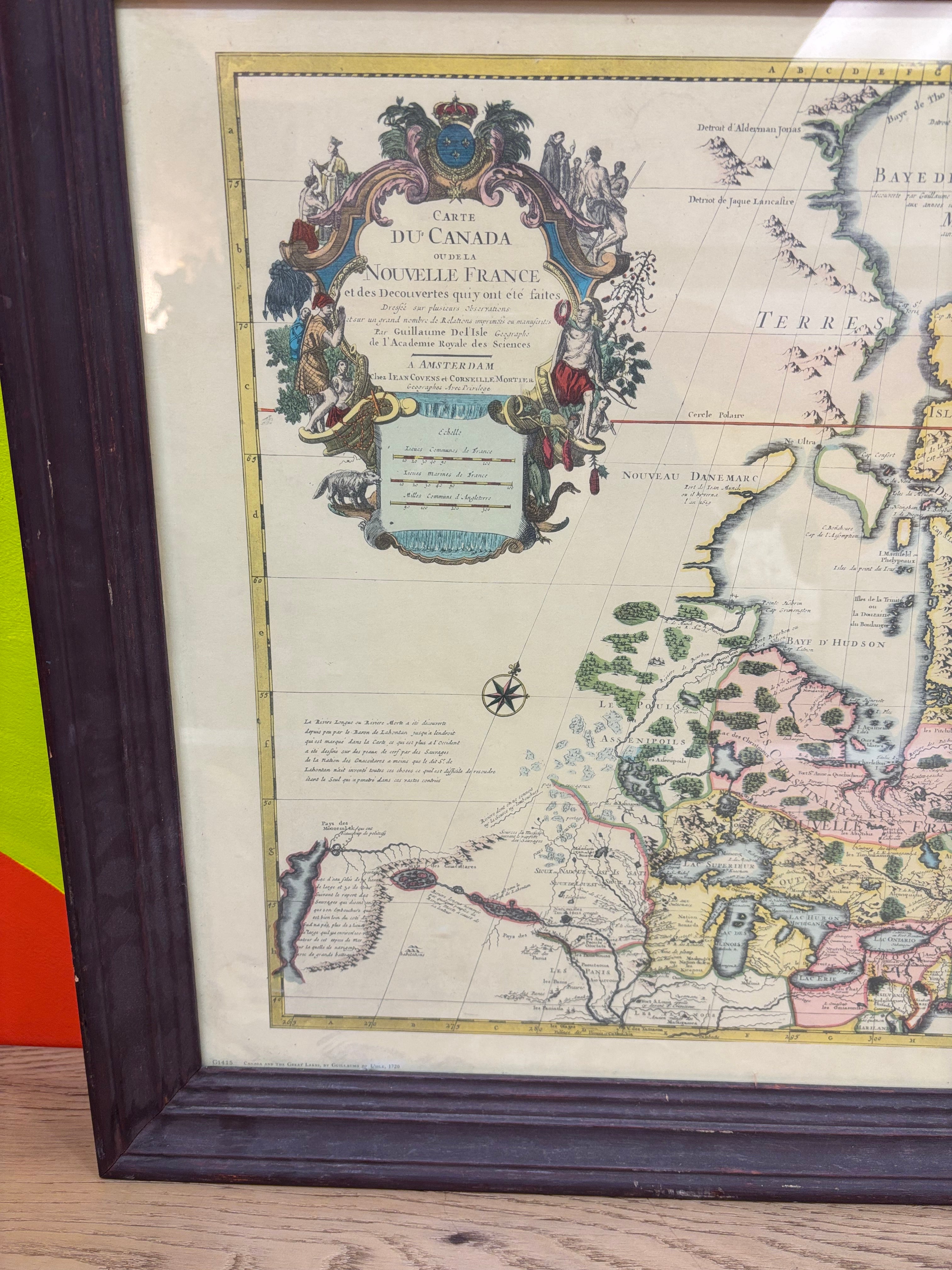 Framed Map of Canada