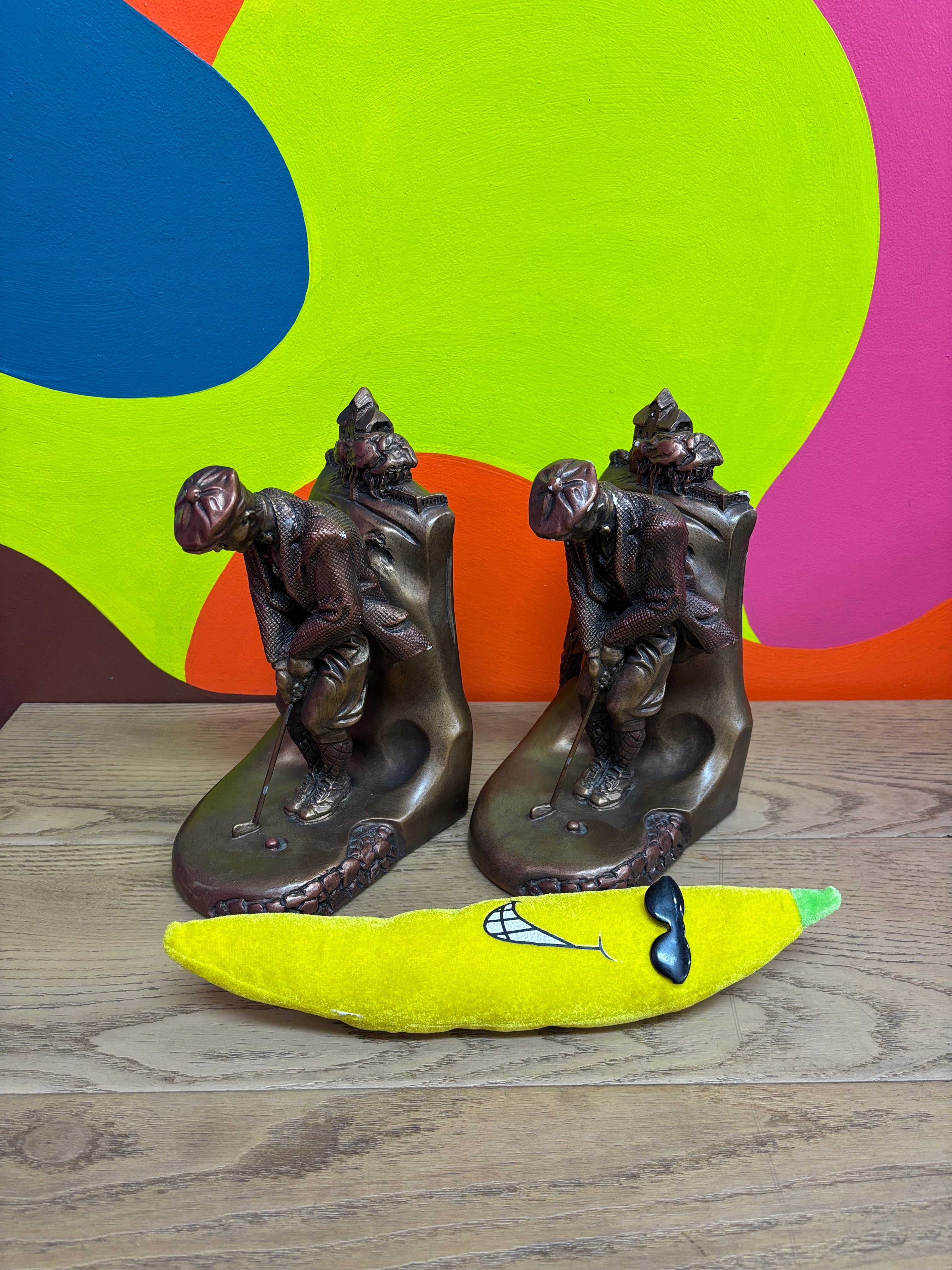 Golfer Putting Bookends (Austin Productions)