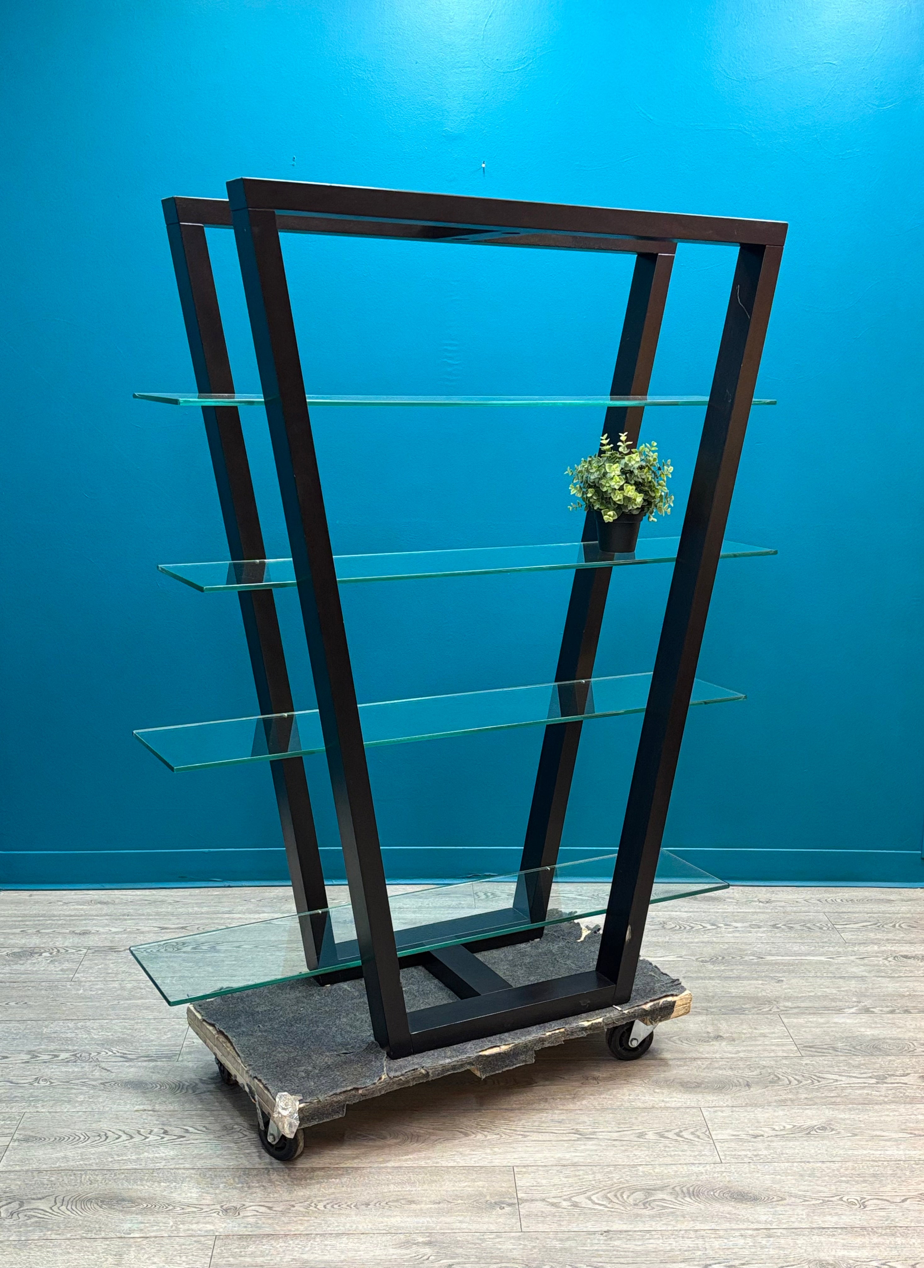 Black Glass Display Shelf