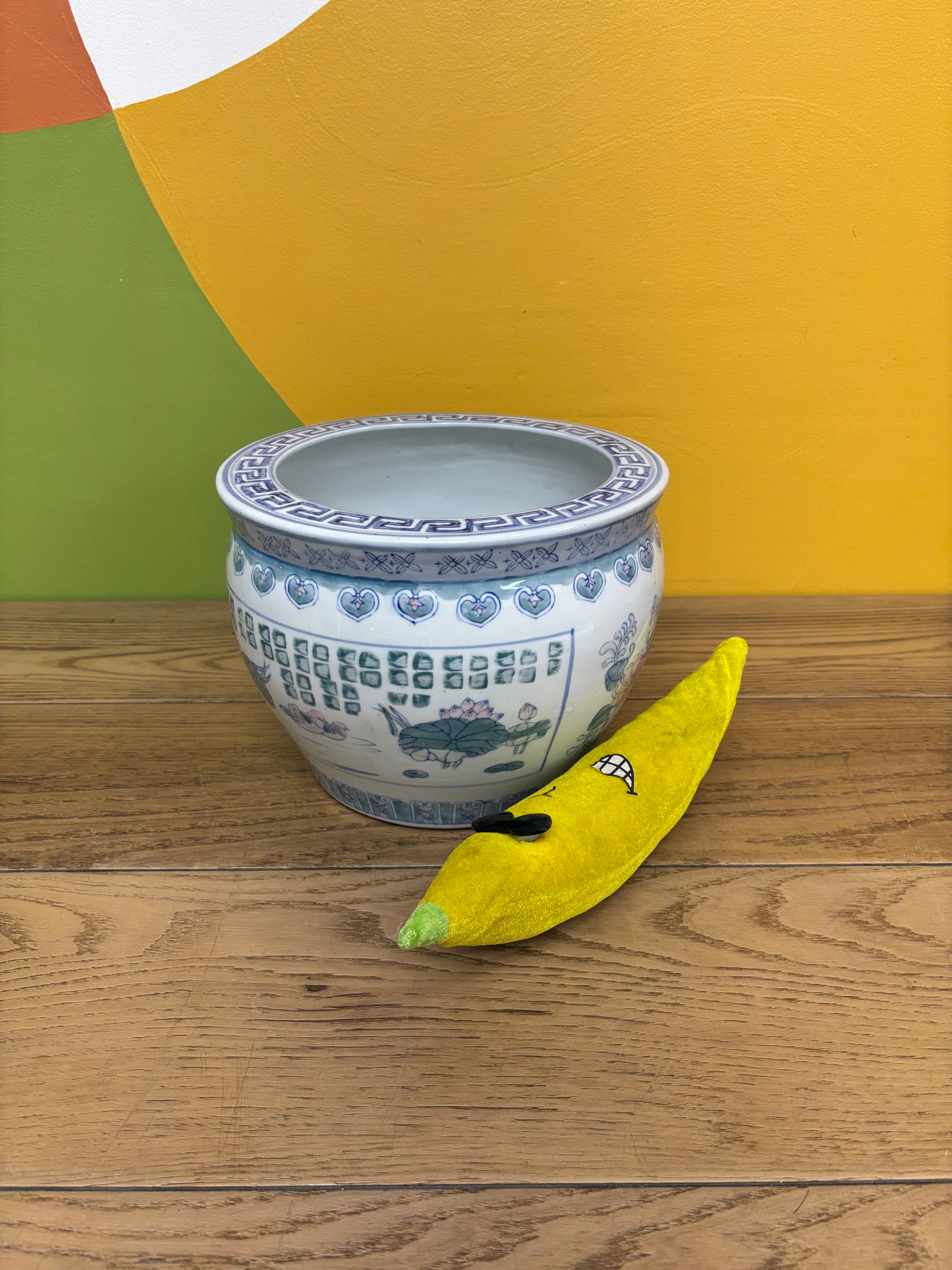 Blue & White Planter Pot