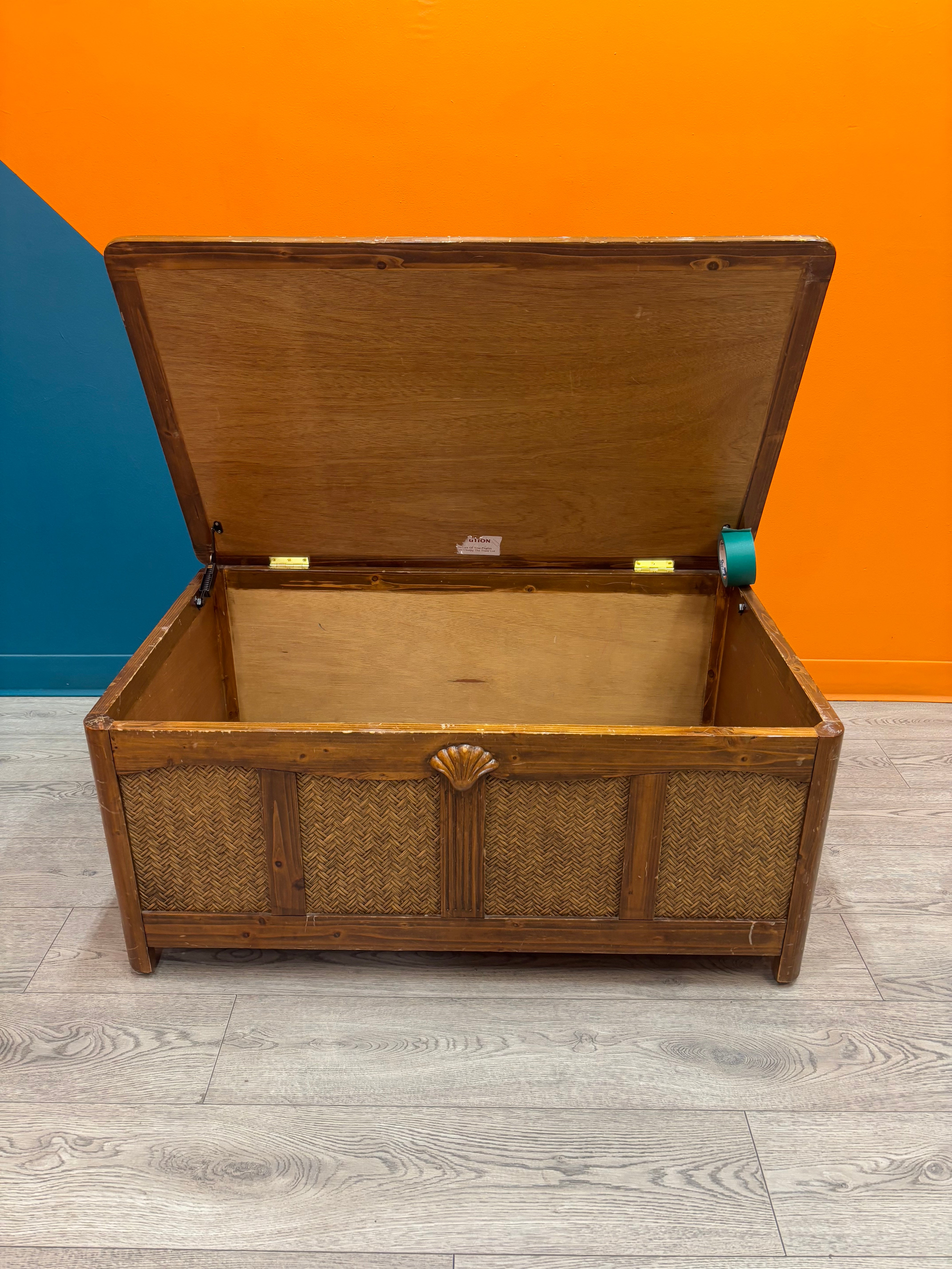 Large Rattan Chest