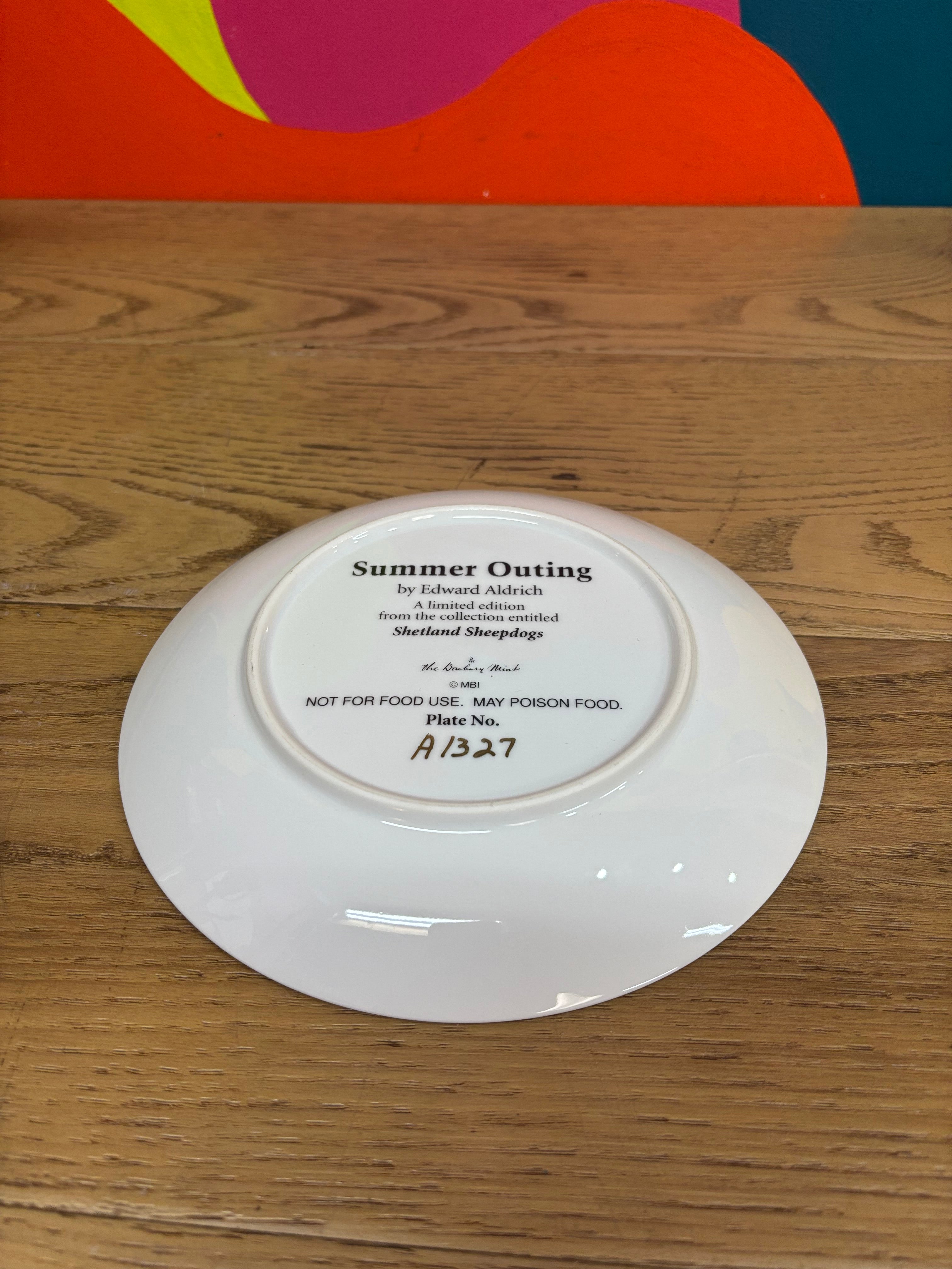 Danbury Mint Decorative Plate - Summer Outing