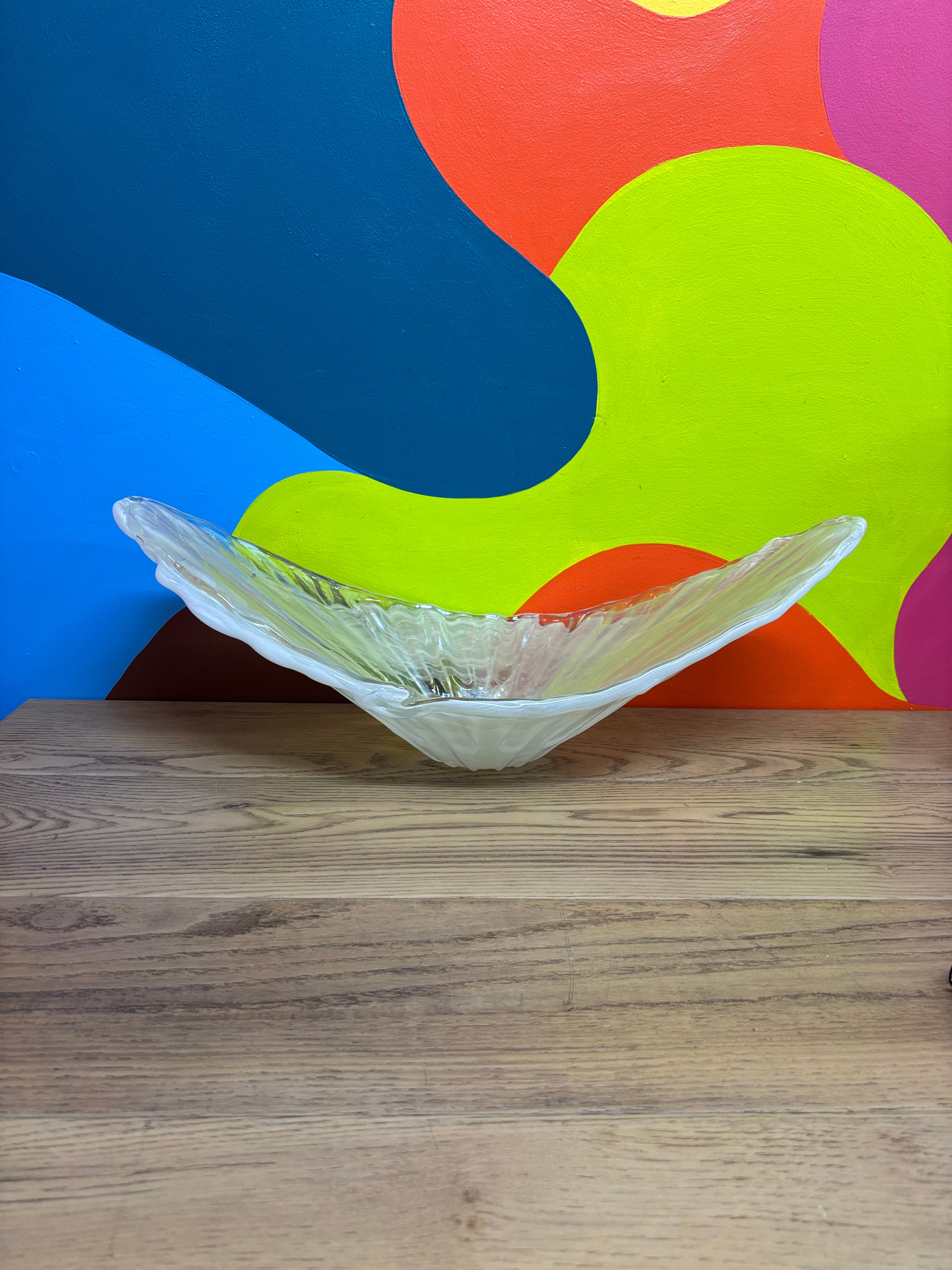 Large Glass Decor Bowl
