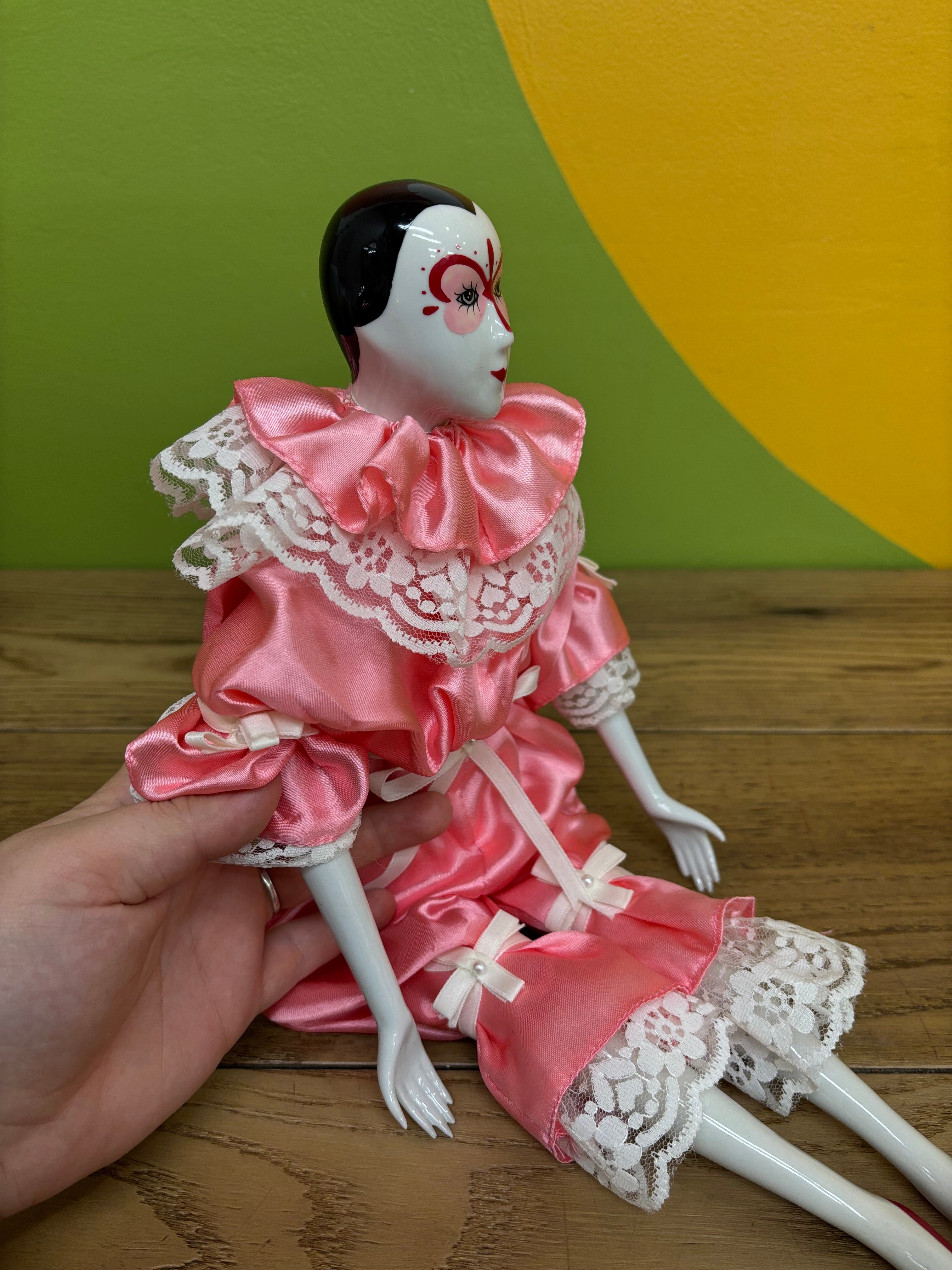 Porcelain Pierrot Doll