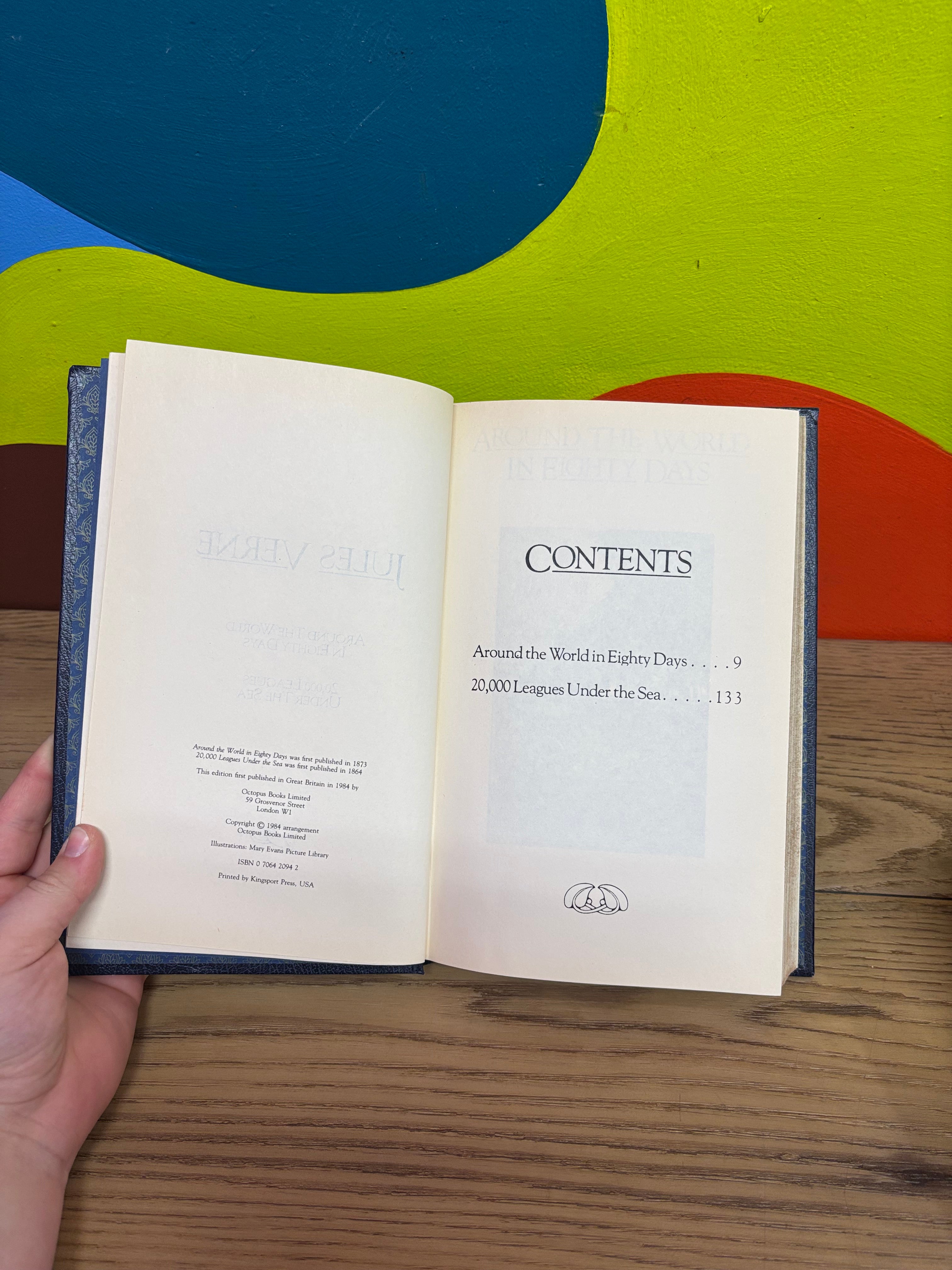 Jules Verne's Book (Around the World in Eighty Days/ 20,000 Leagues Under the Sea)