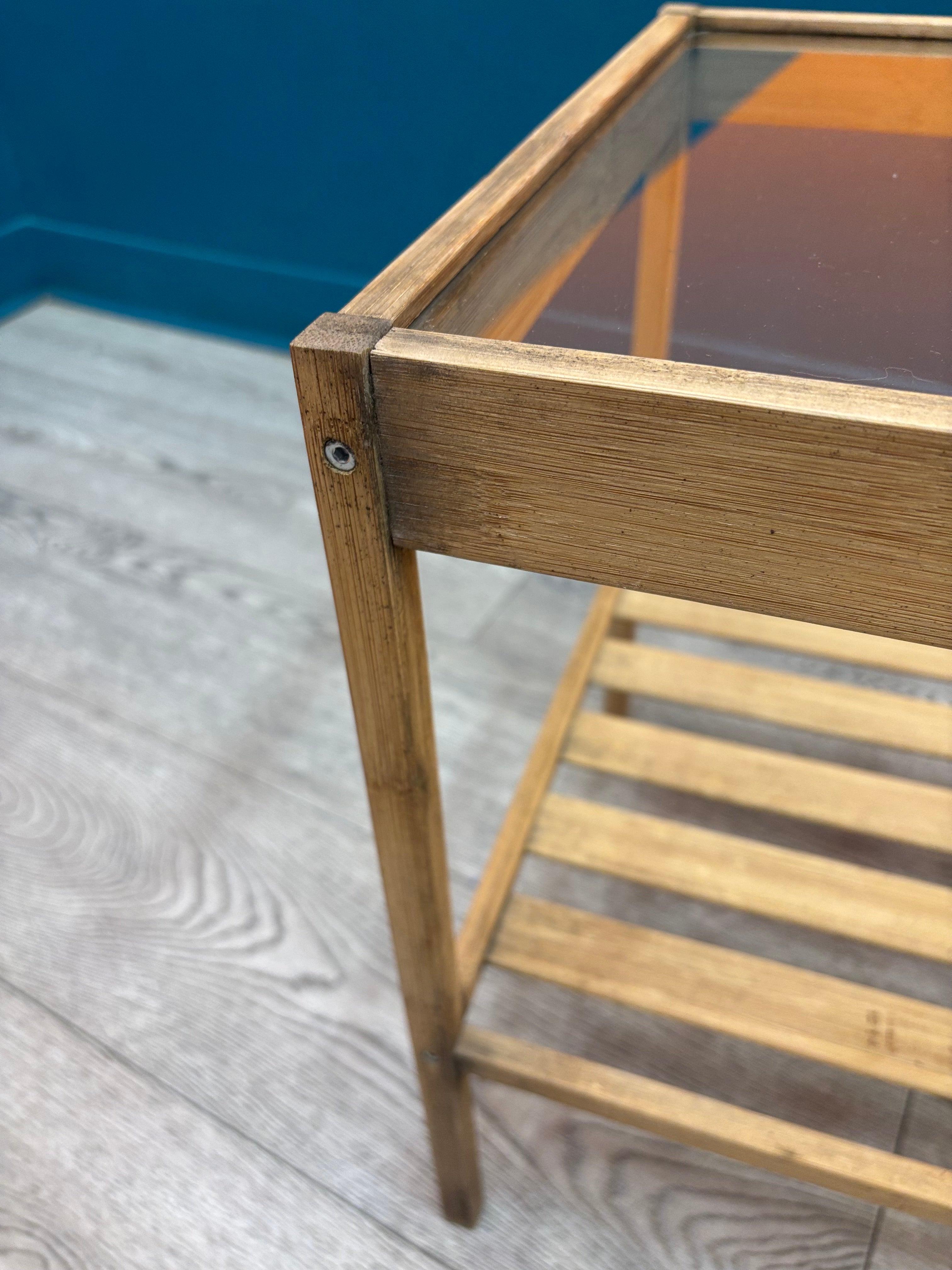 Wood & Glass Nightstand