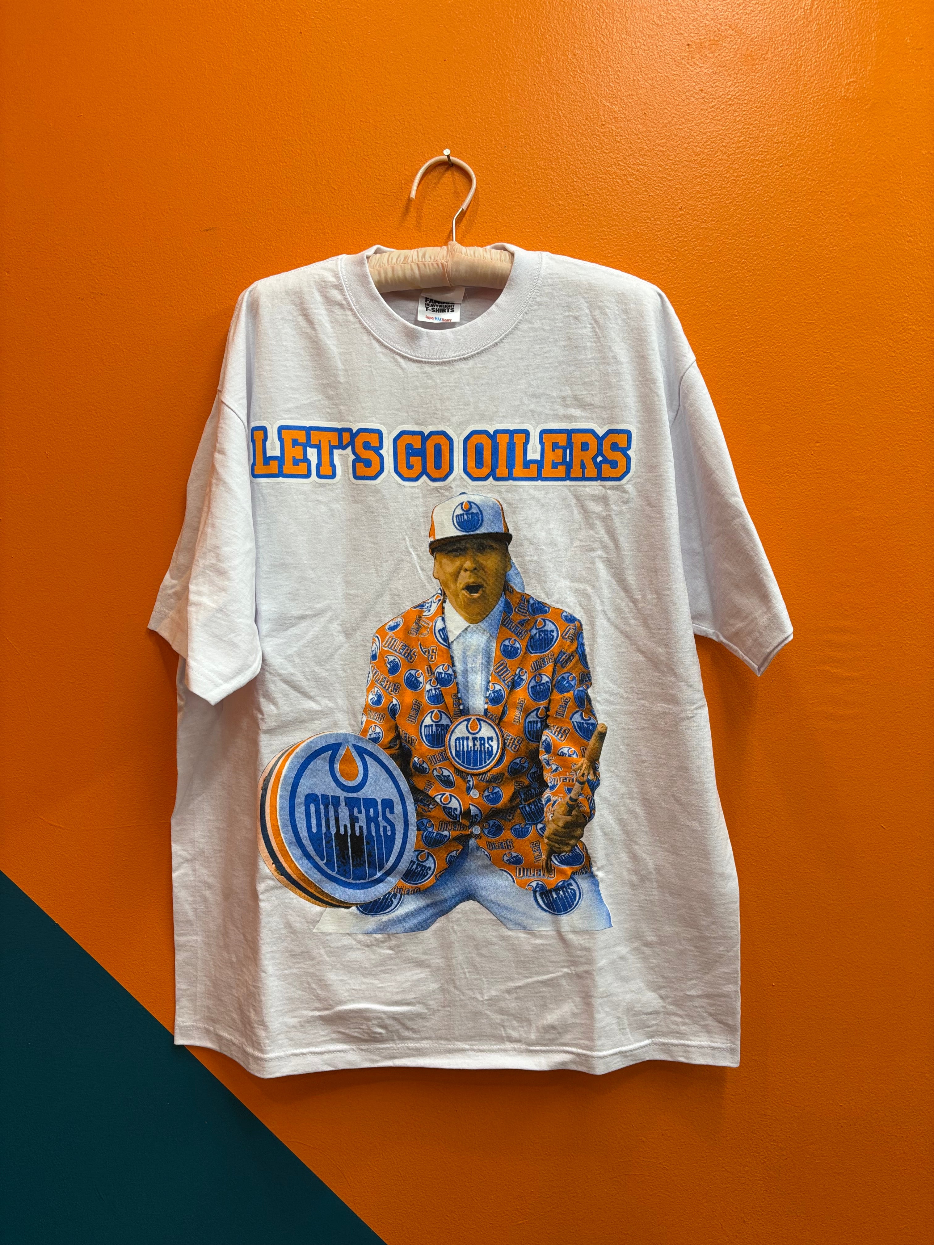 "Let's Go Oilers" 100% Cotton T-Shirt (Unisex XL)