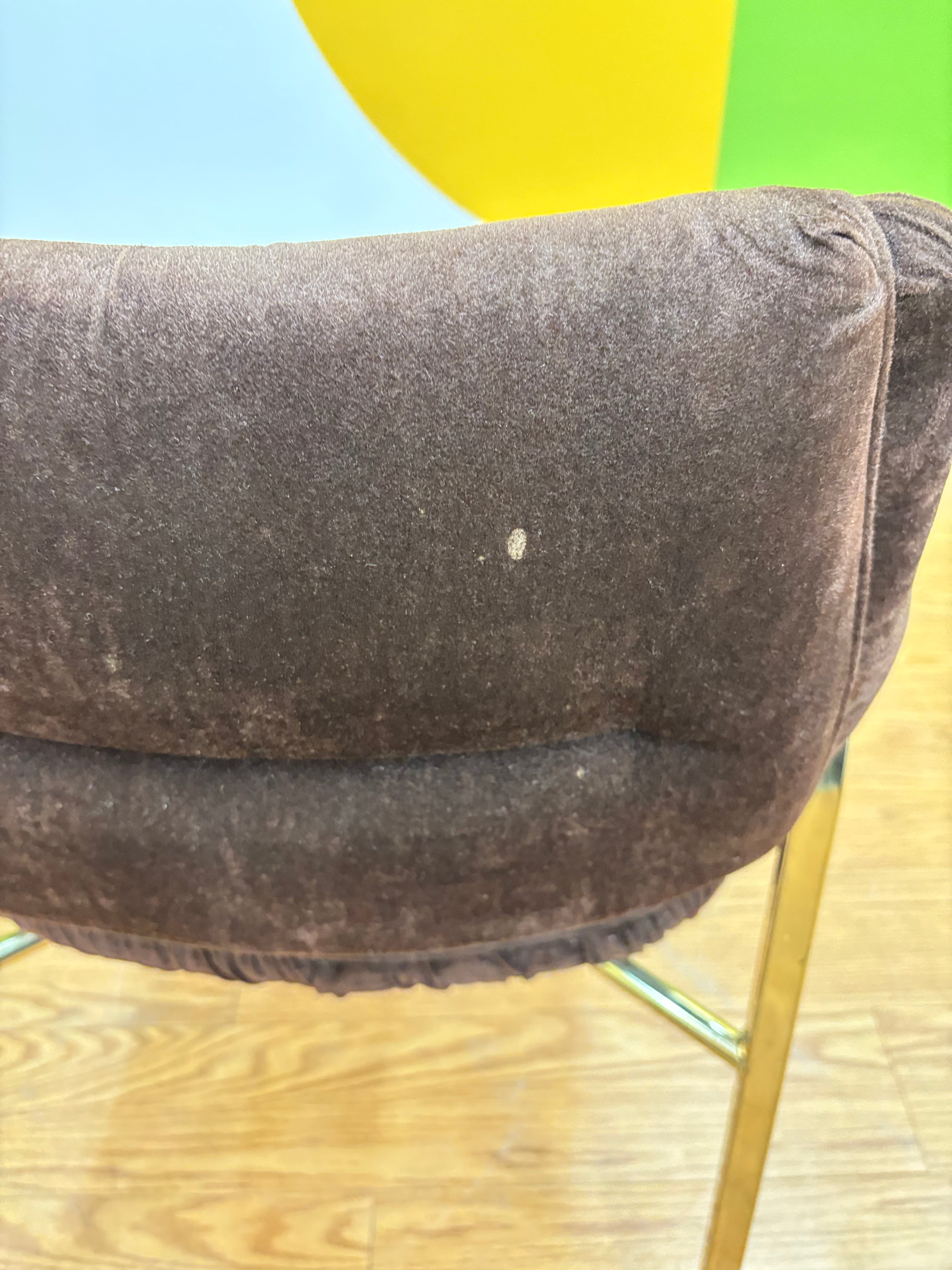 Brown Velvet Chair