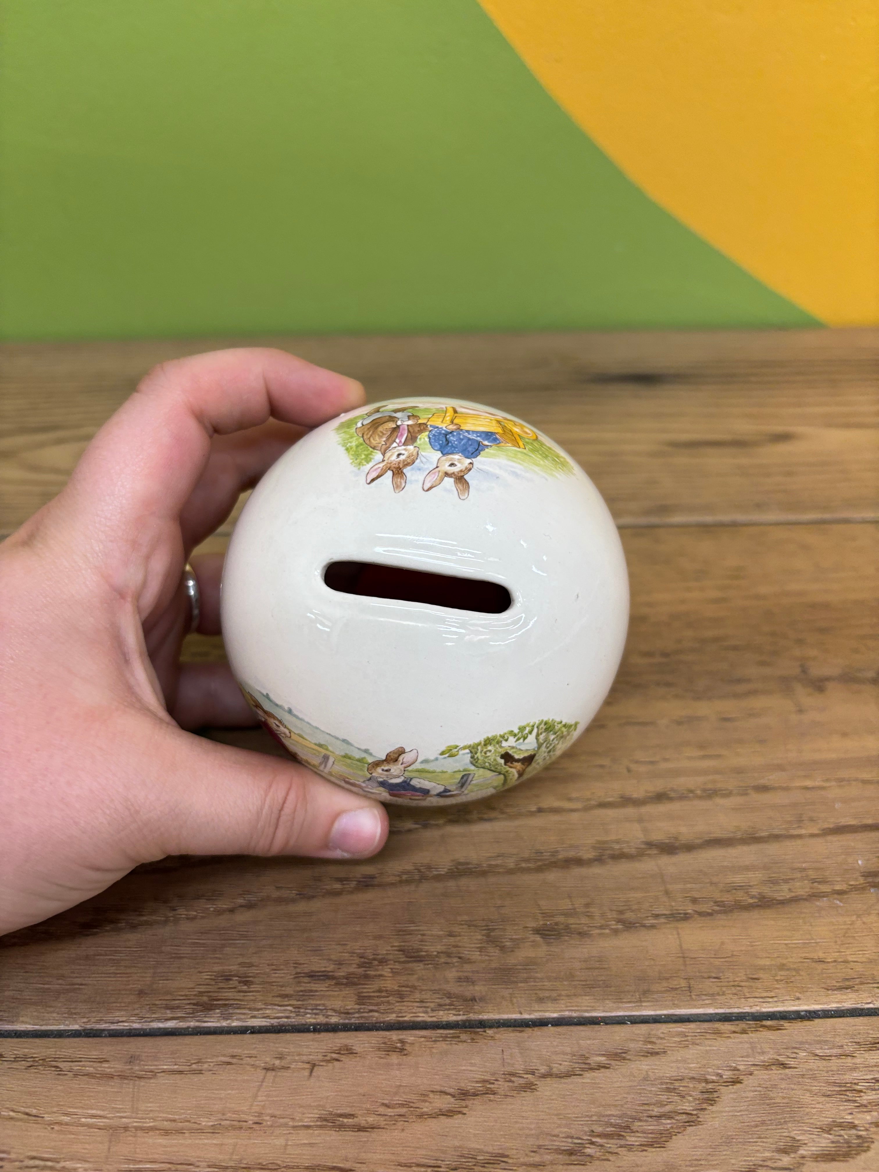 Small Round Bunnykins Coin Bank
