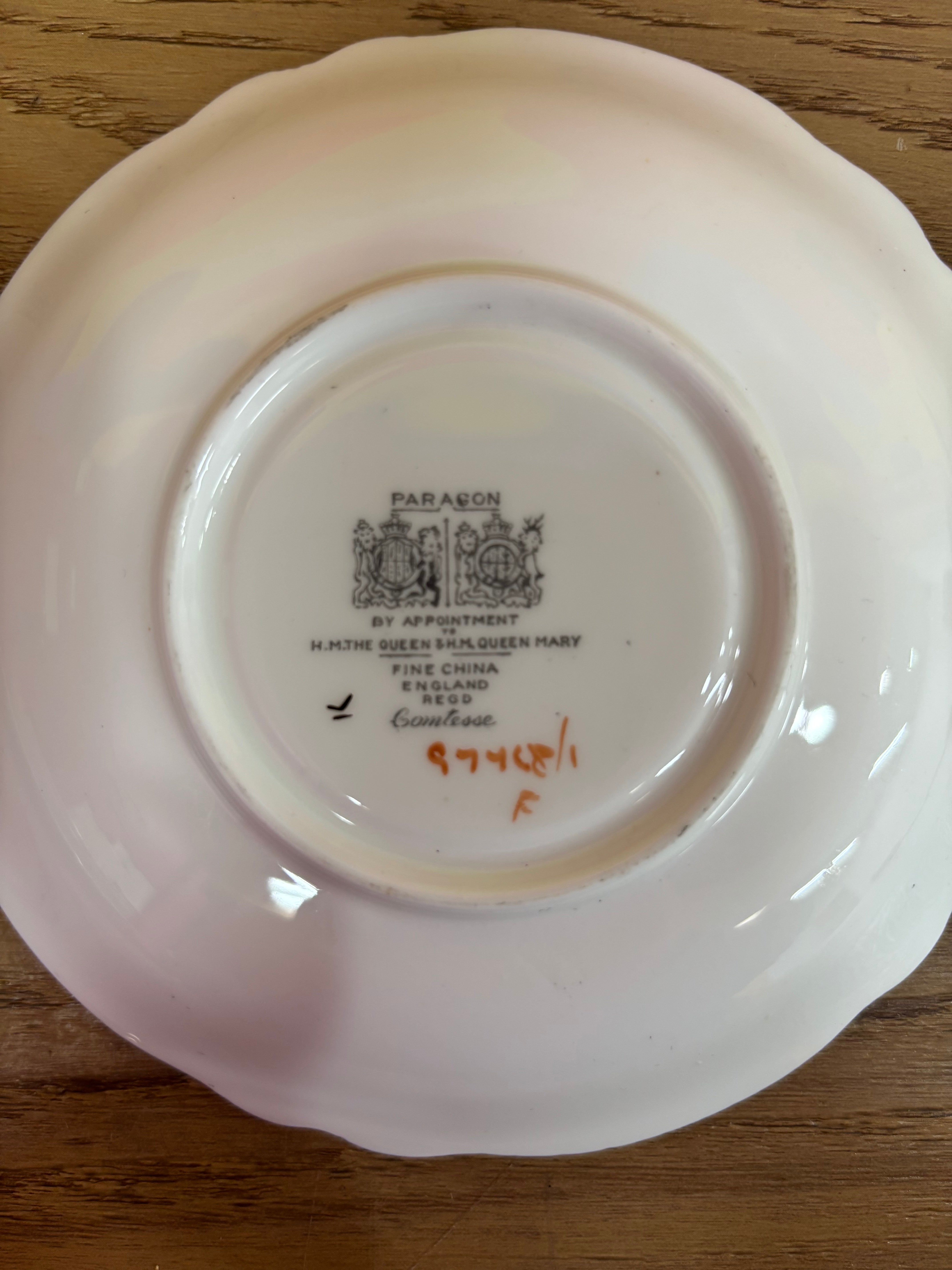 Paragon Queen Mary Teacup and Saucer