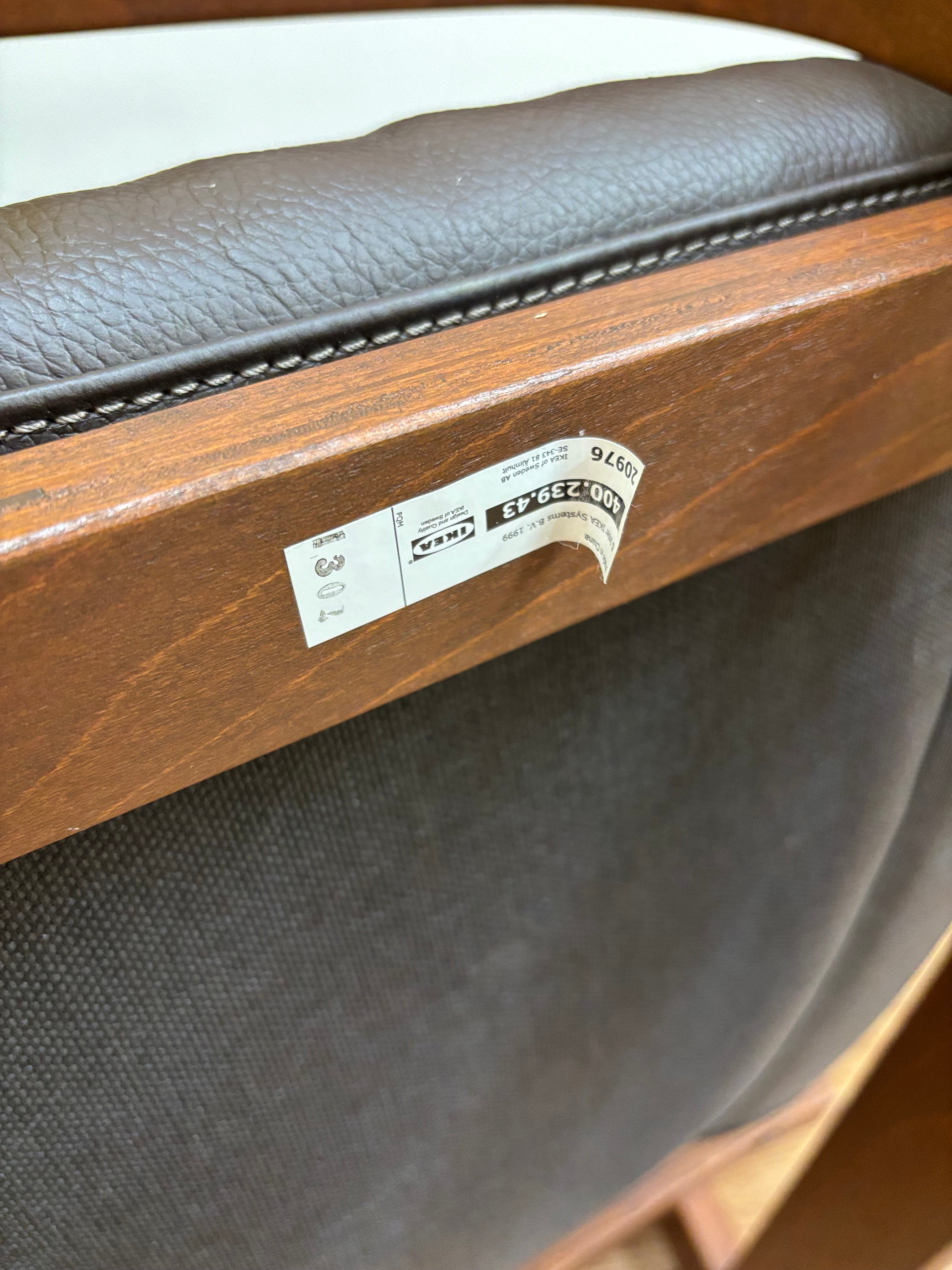 IKEA POANG Leather Chair