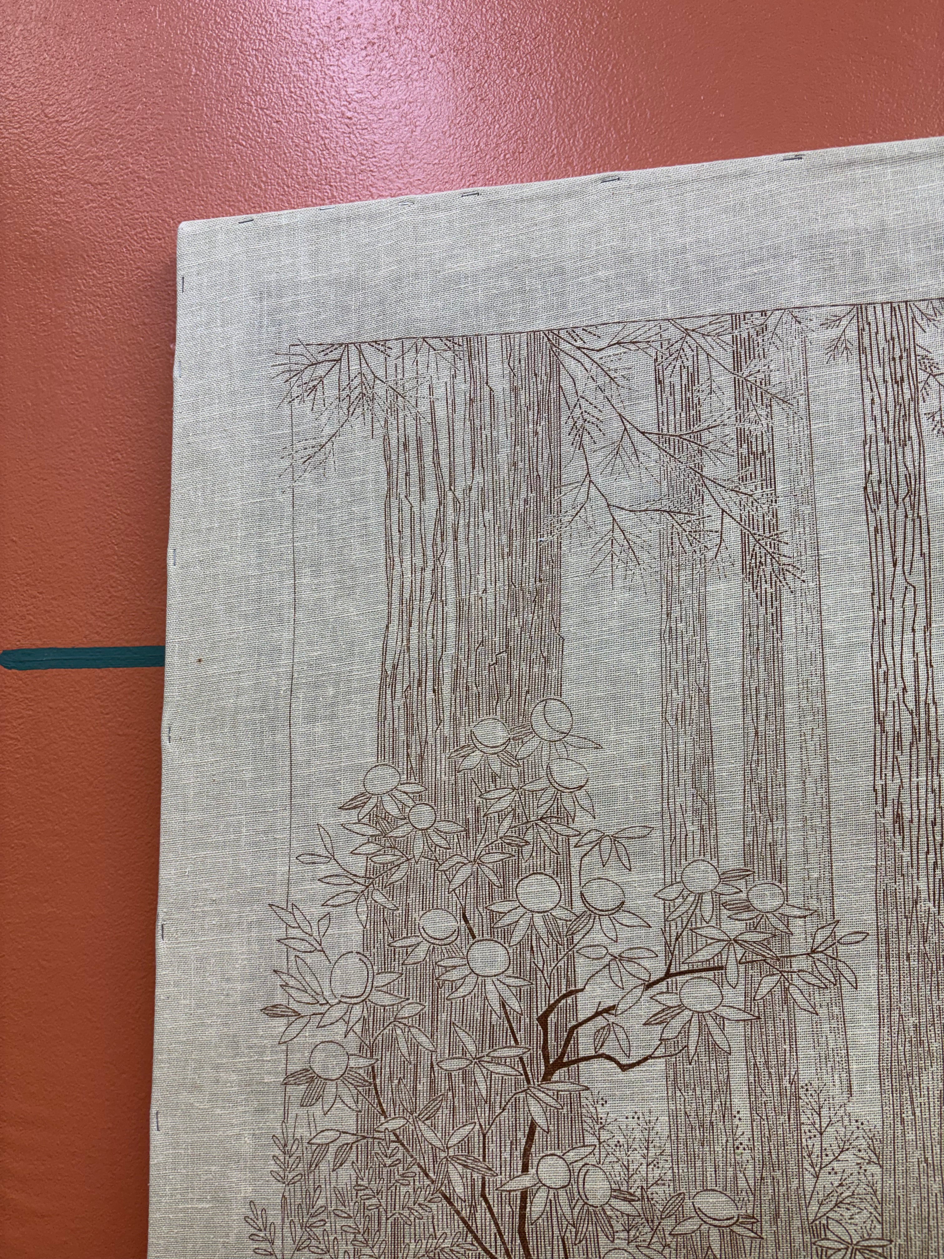 Embroidered Tree Art