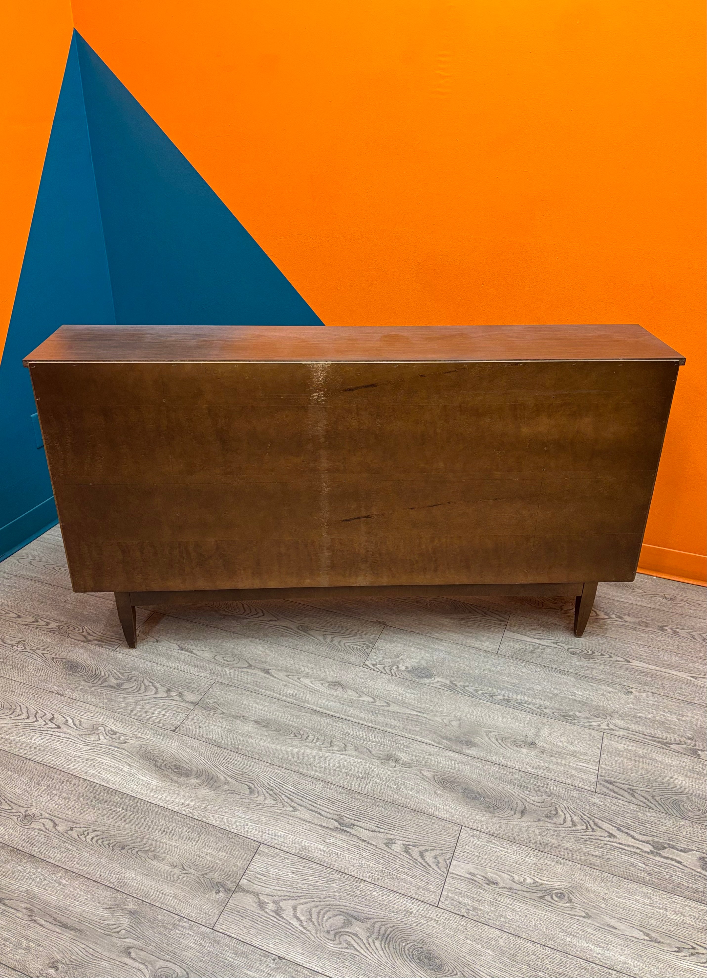 Wood Cabinet with Glass Doors
