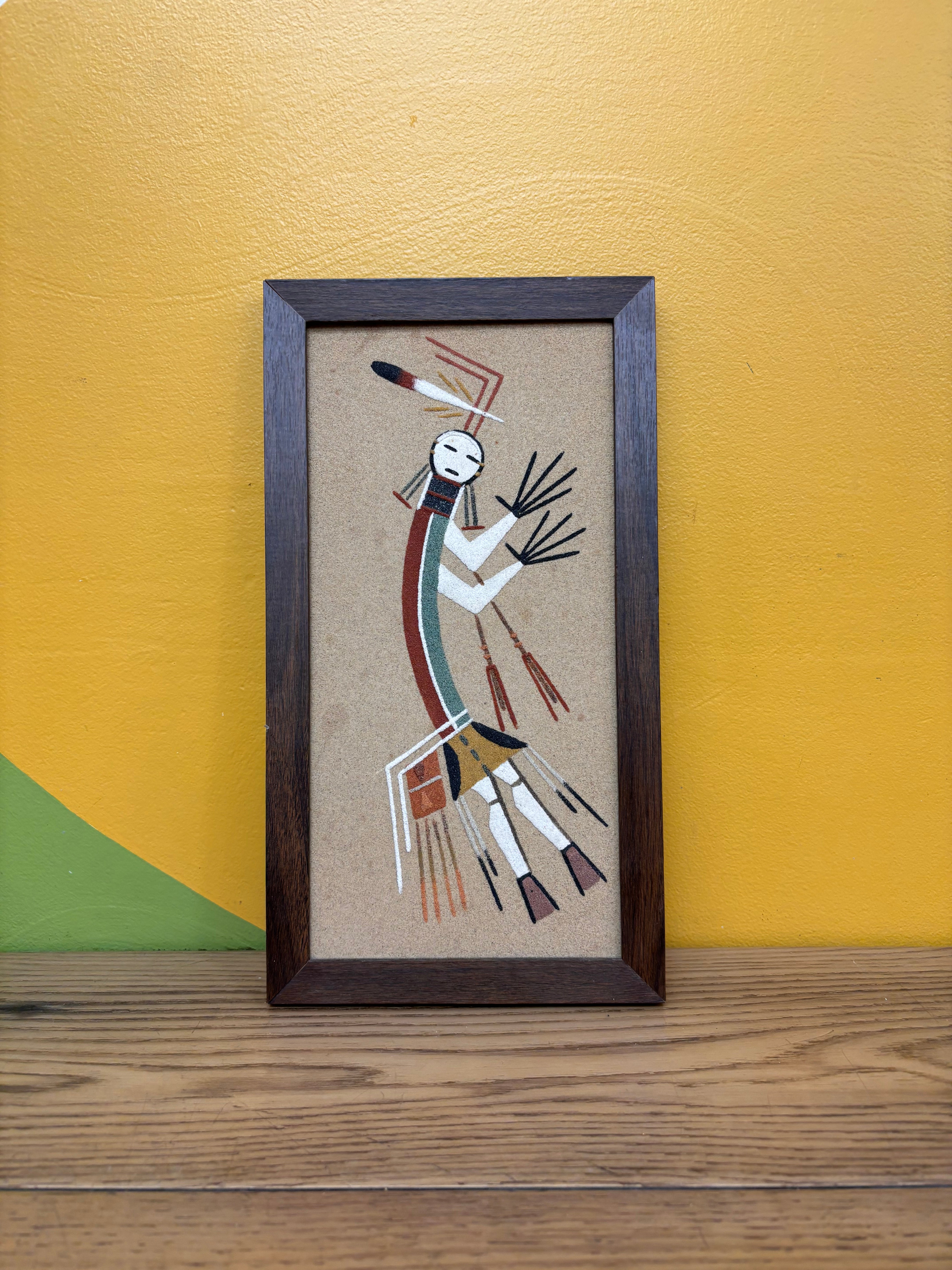 Framed Navajo Sand Painting