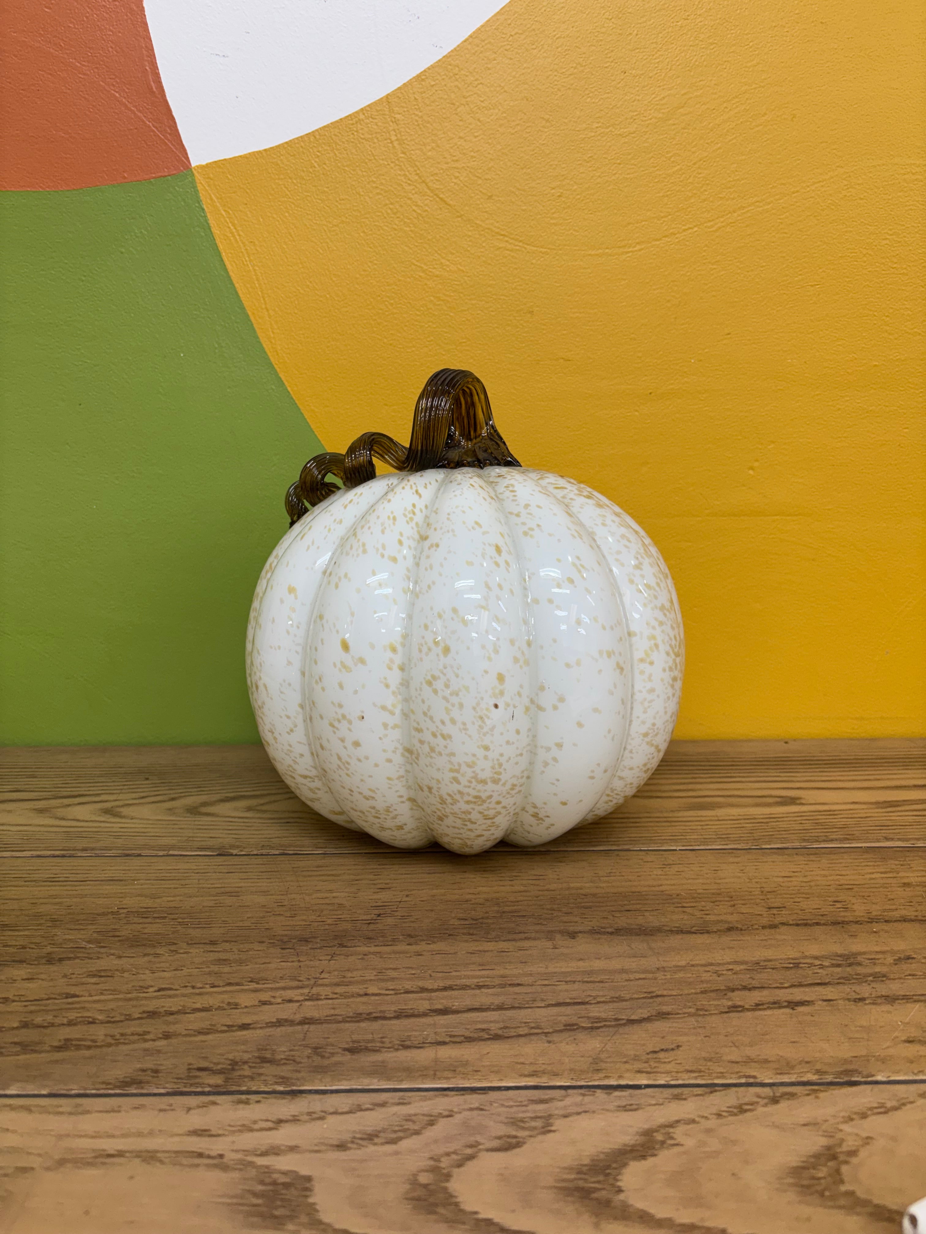 White Glass Pumpkin