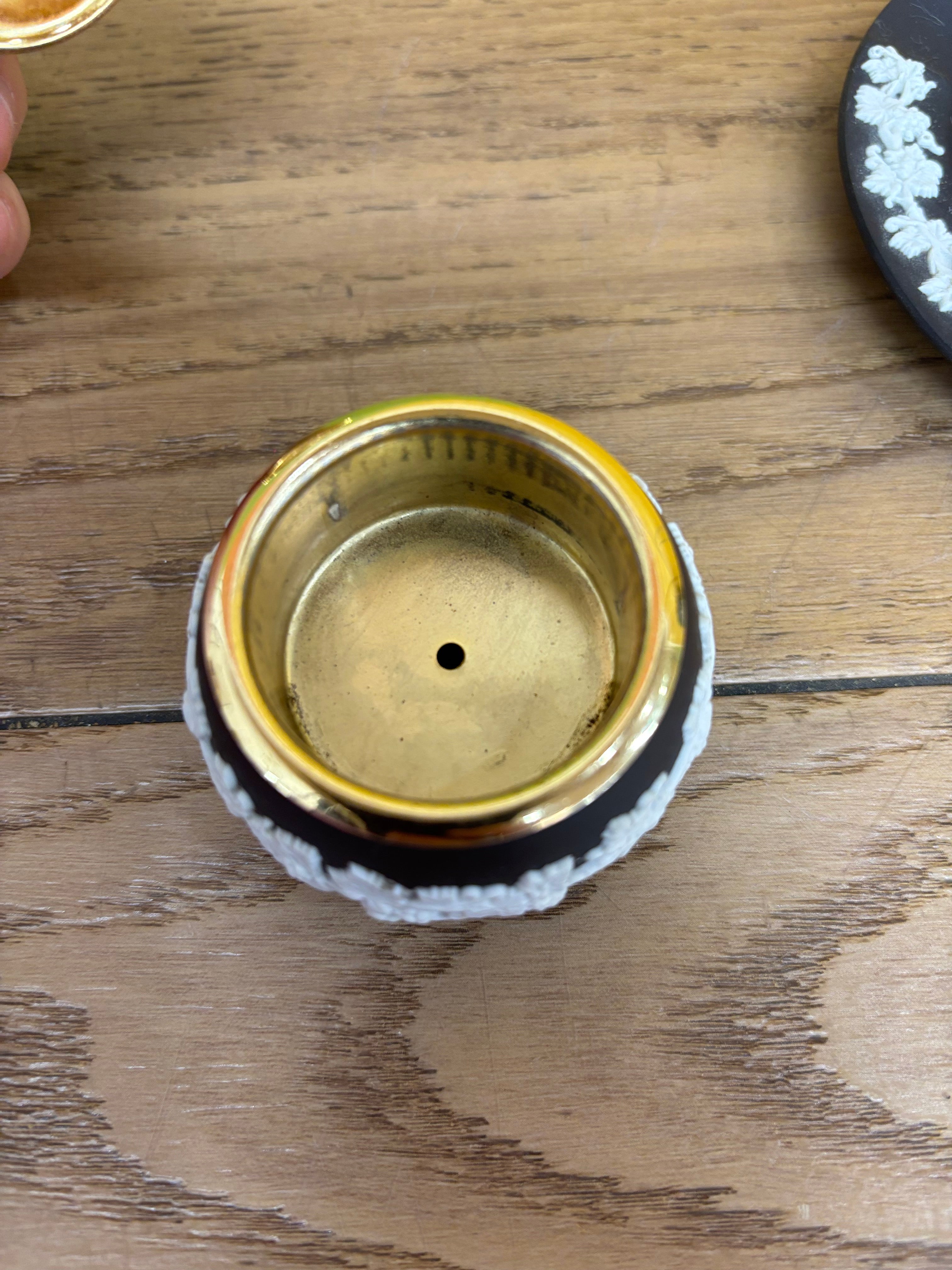 Wedgwood Black Jasperware Table Lighter