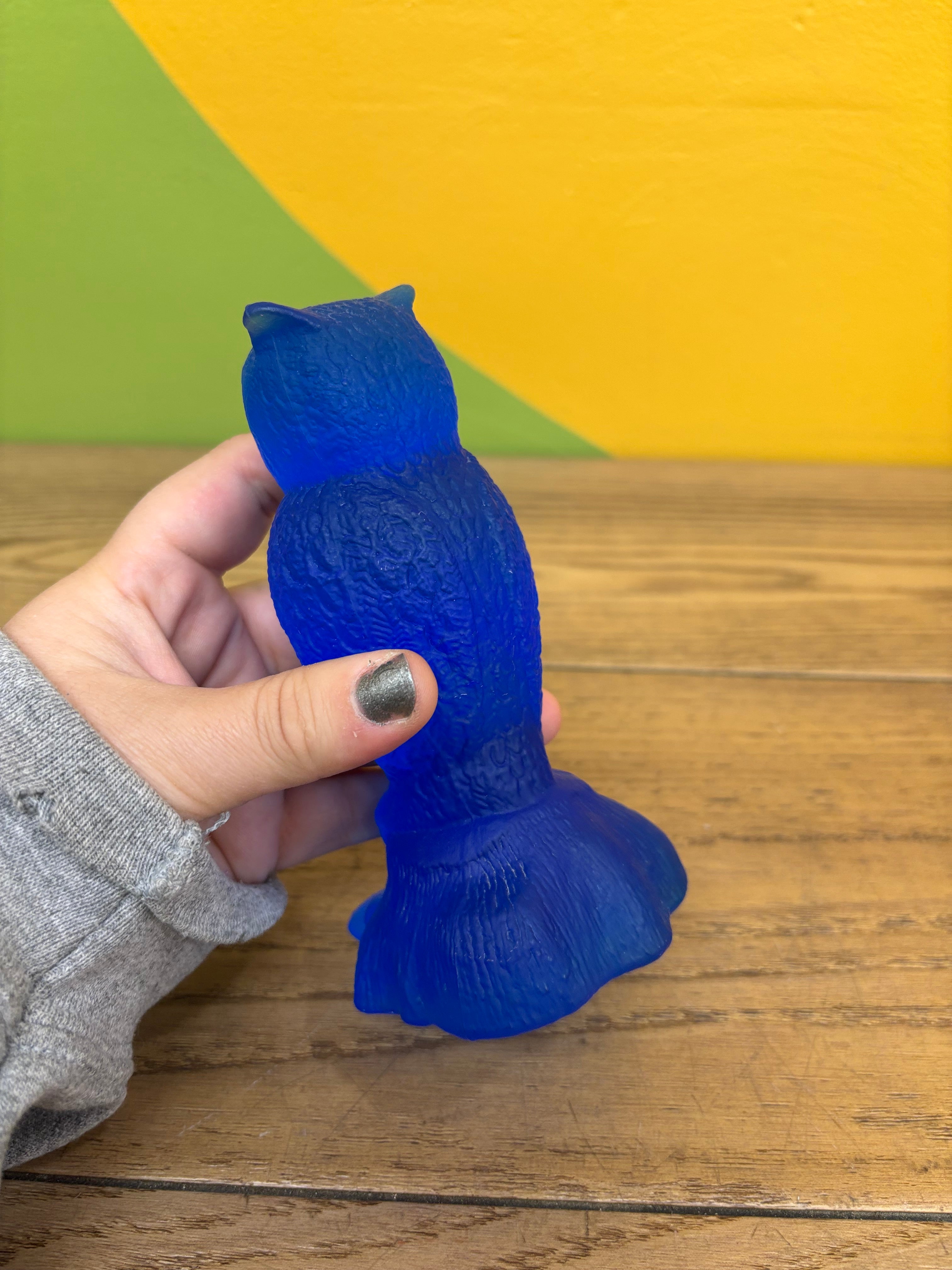 Blue Glass Owl
