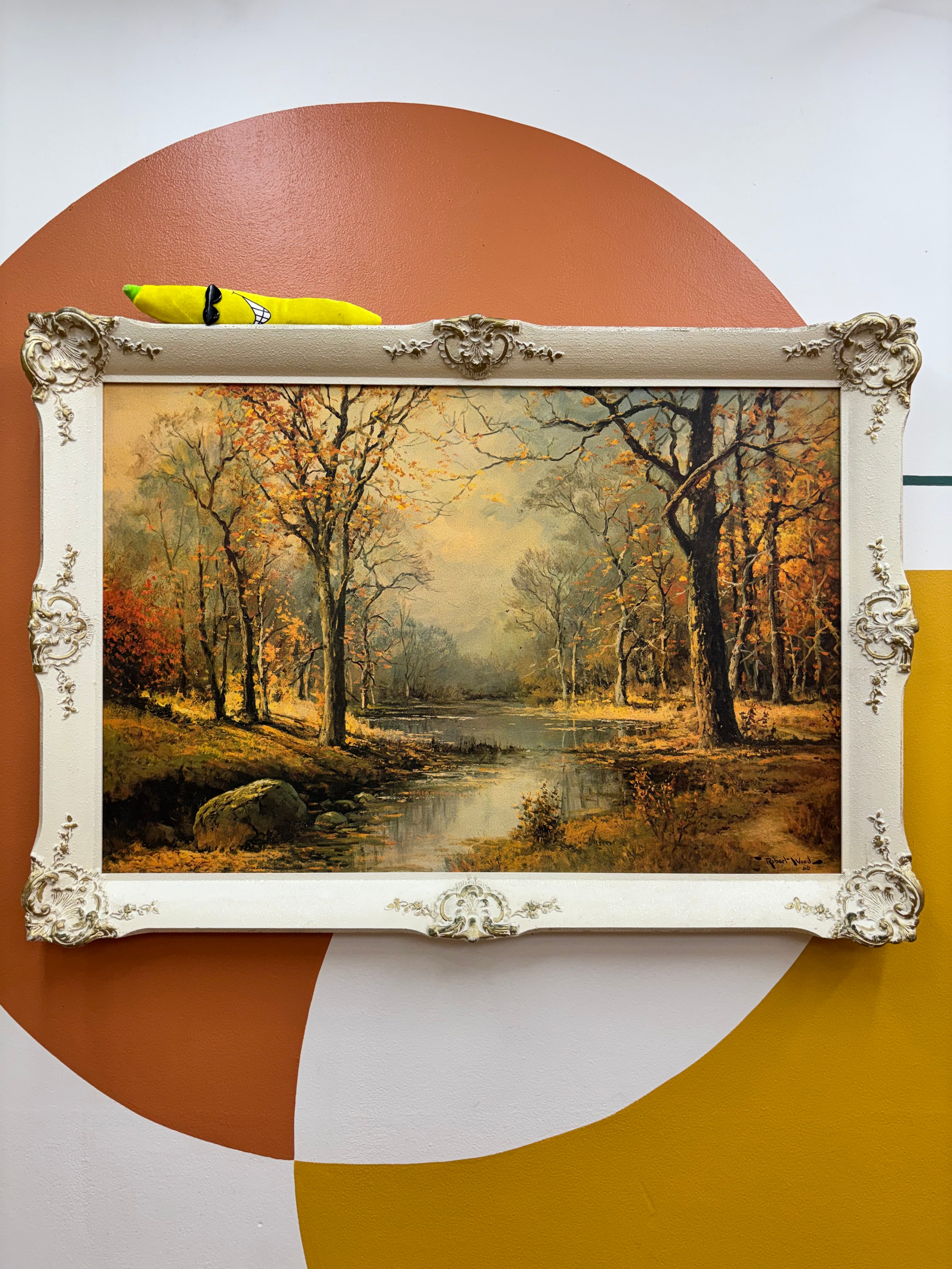 Framed "October Morn" Art