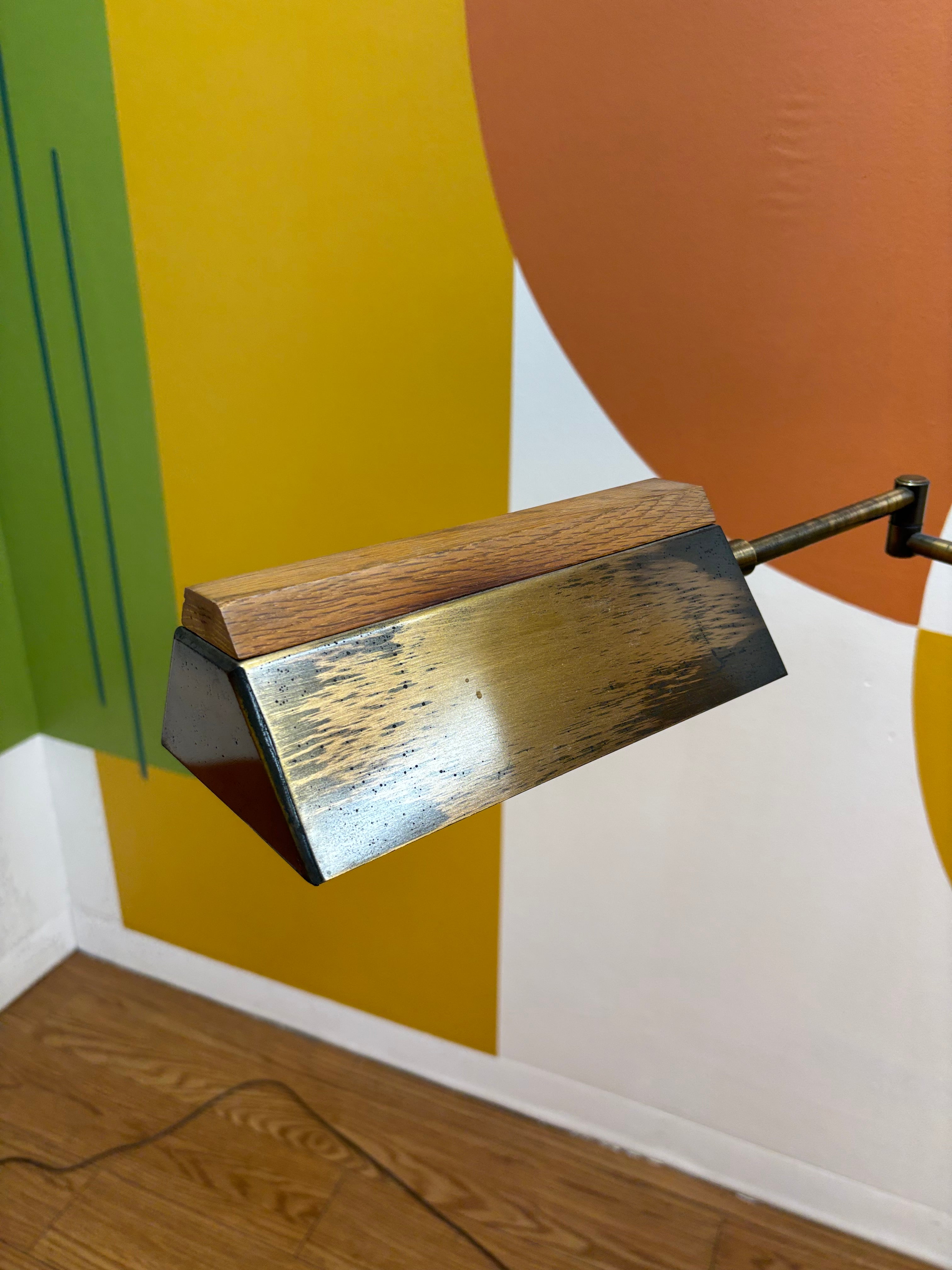 Wood & Metal Floor Lamp