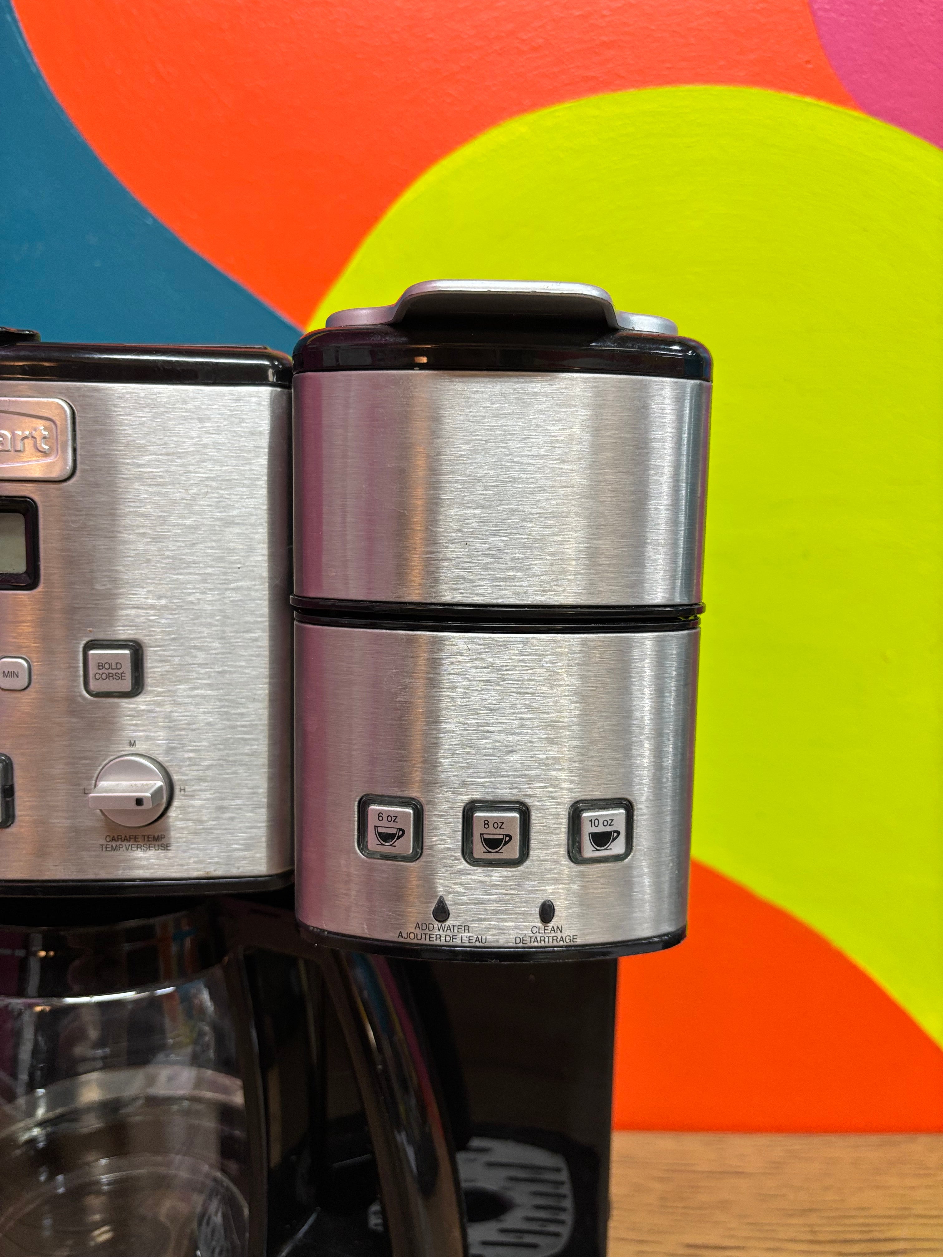 Cuisinart 12 Cup Coffee Maker and Single Serve Brewer