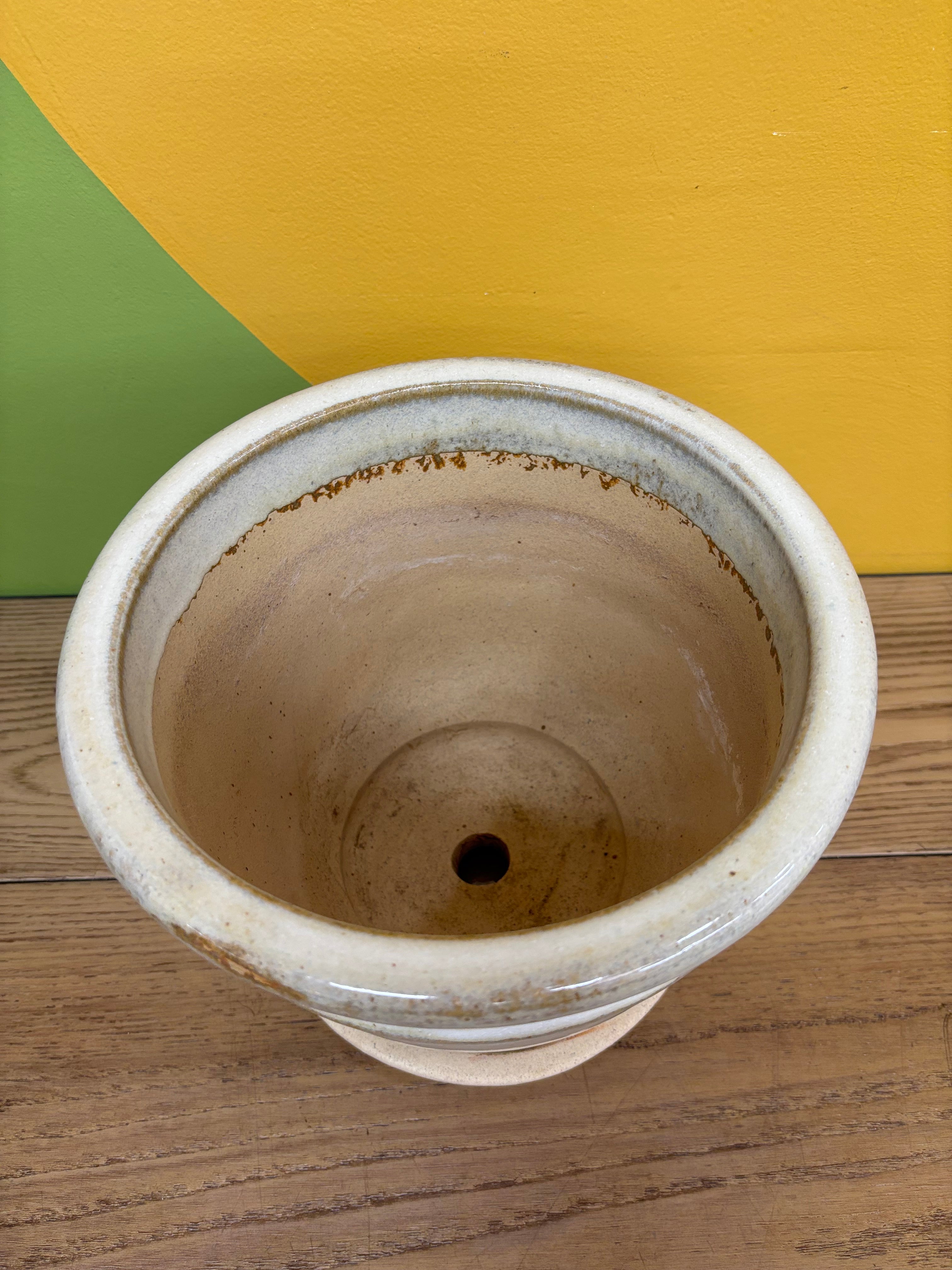 Small Ceramic Beige Planter