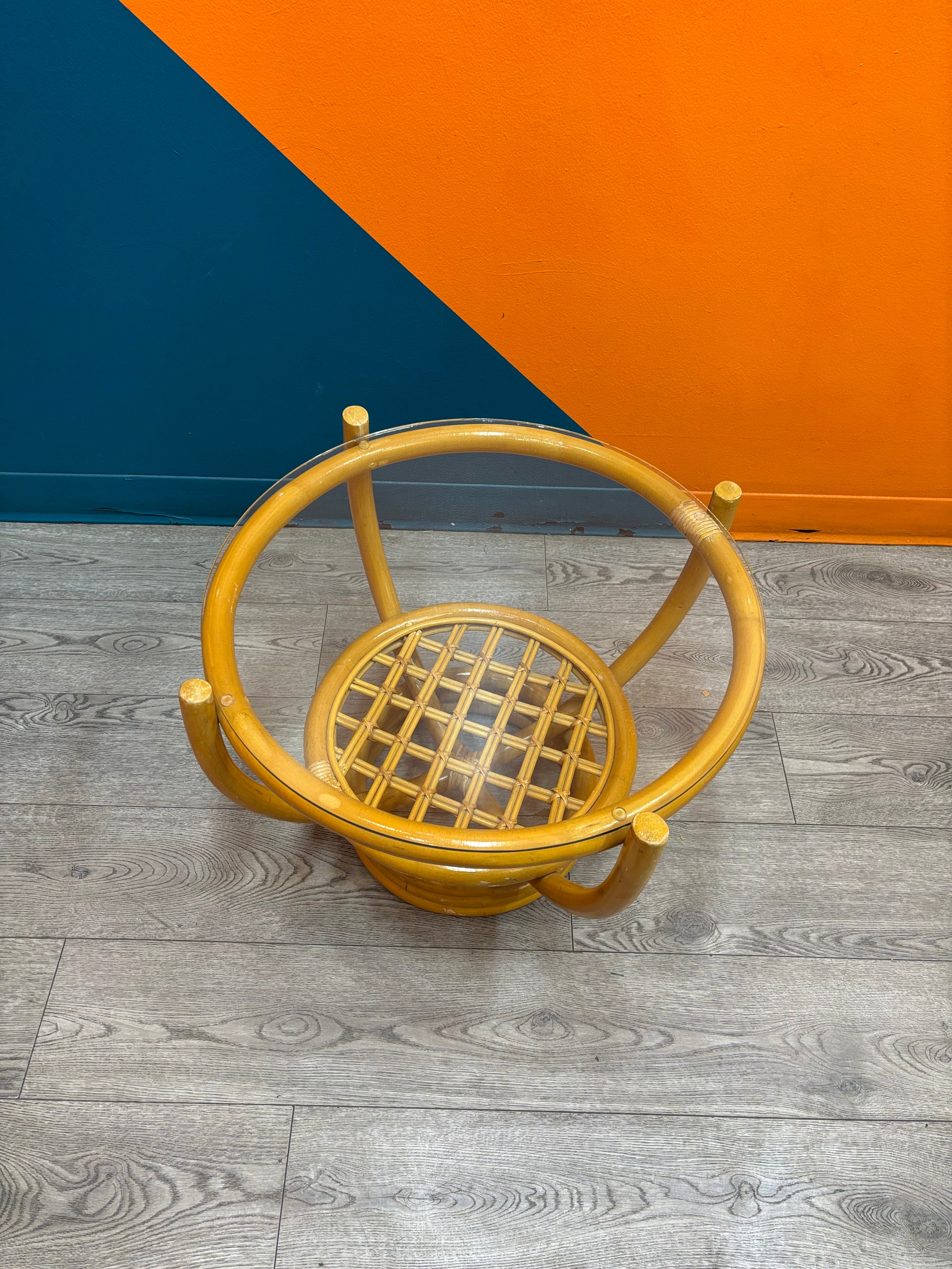 Round Glass Side Table