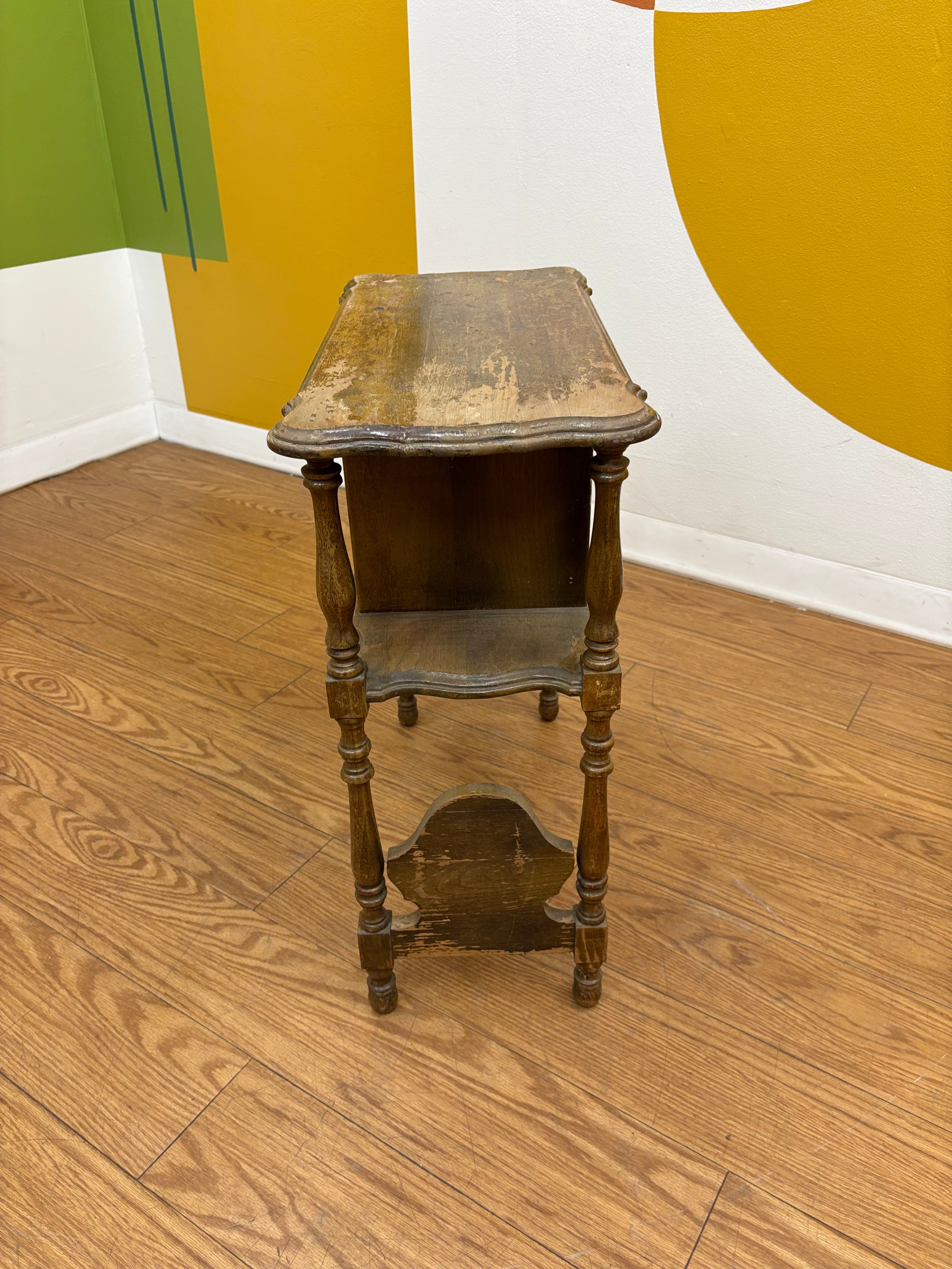 Wood Side Table