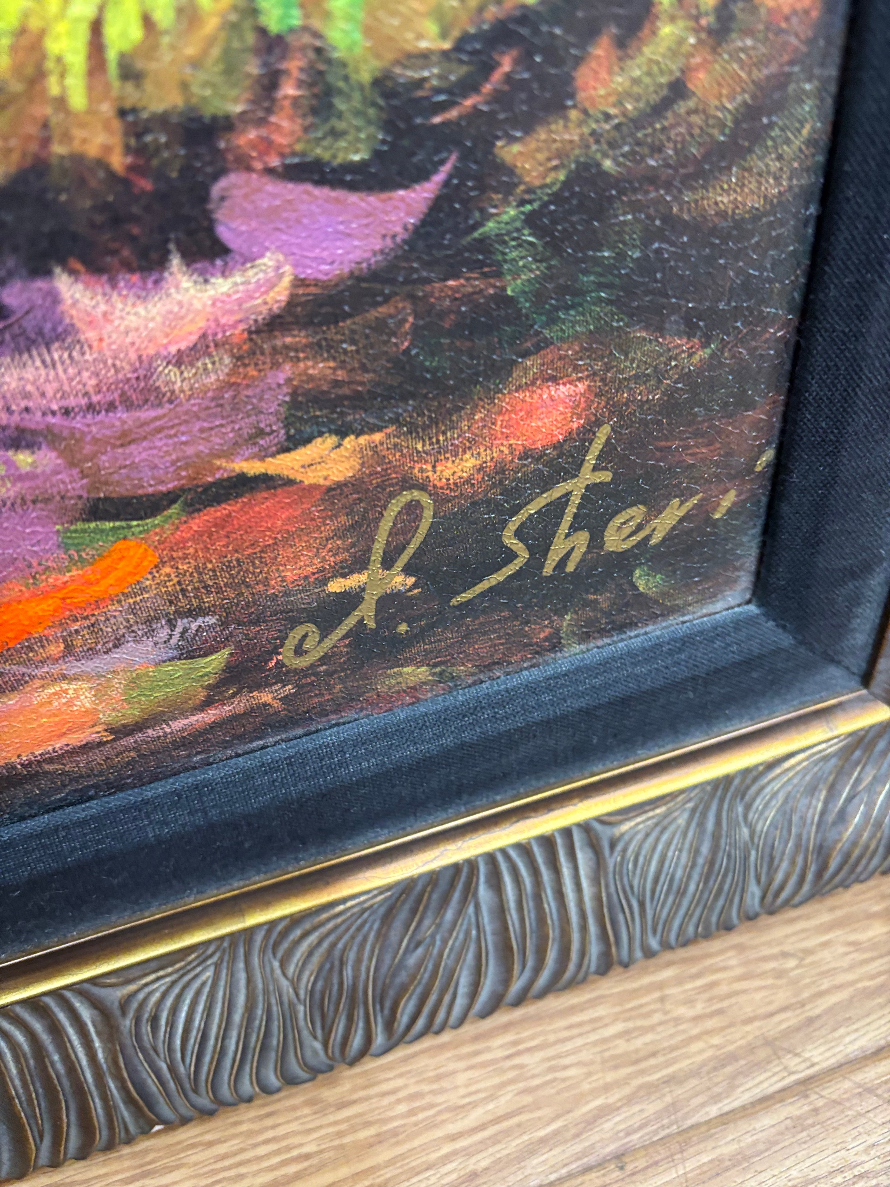 Textured Canvas: "Paradise" by Irene Sherri