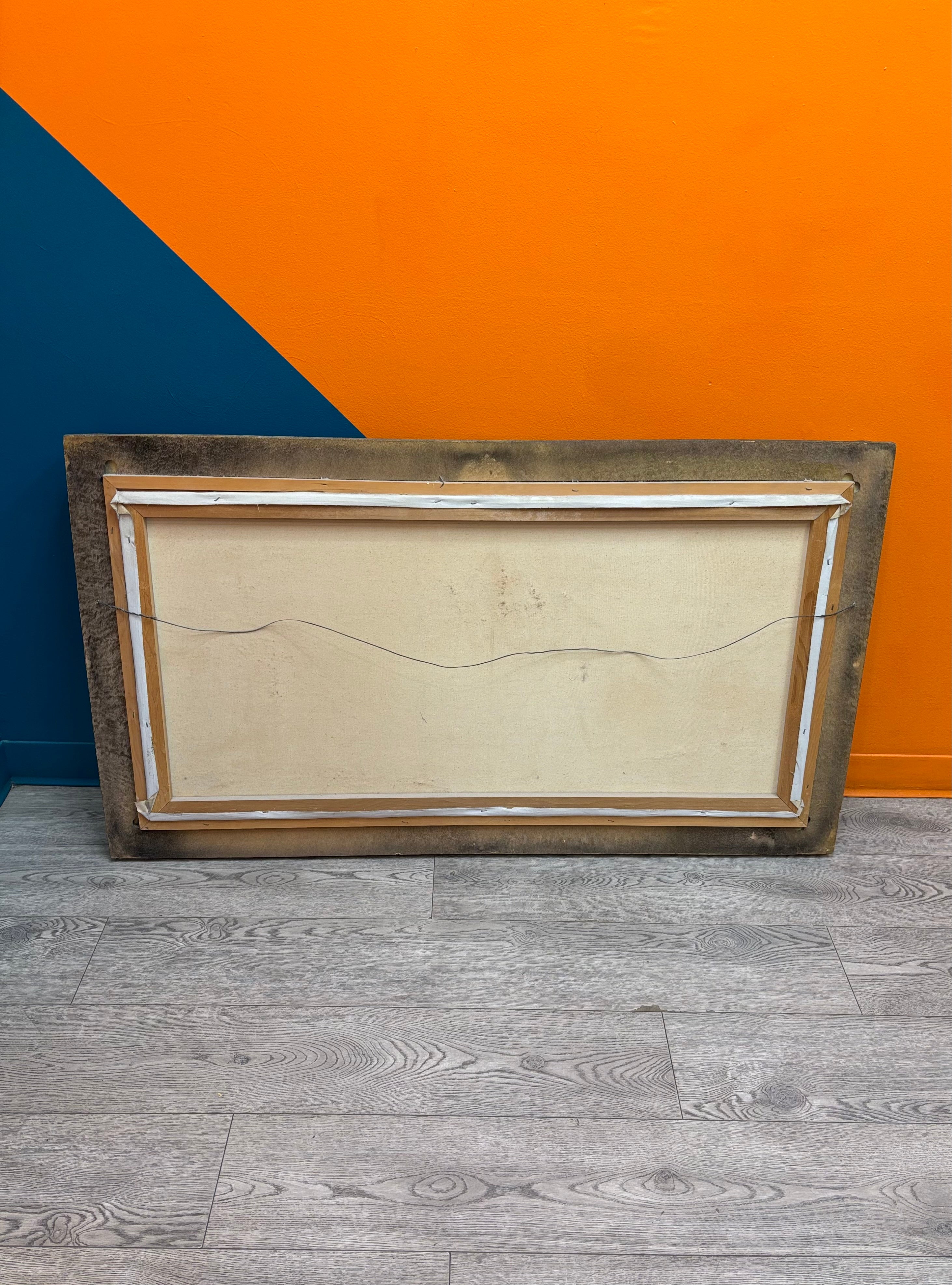 Large Gold Framed Mountain Painting