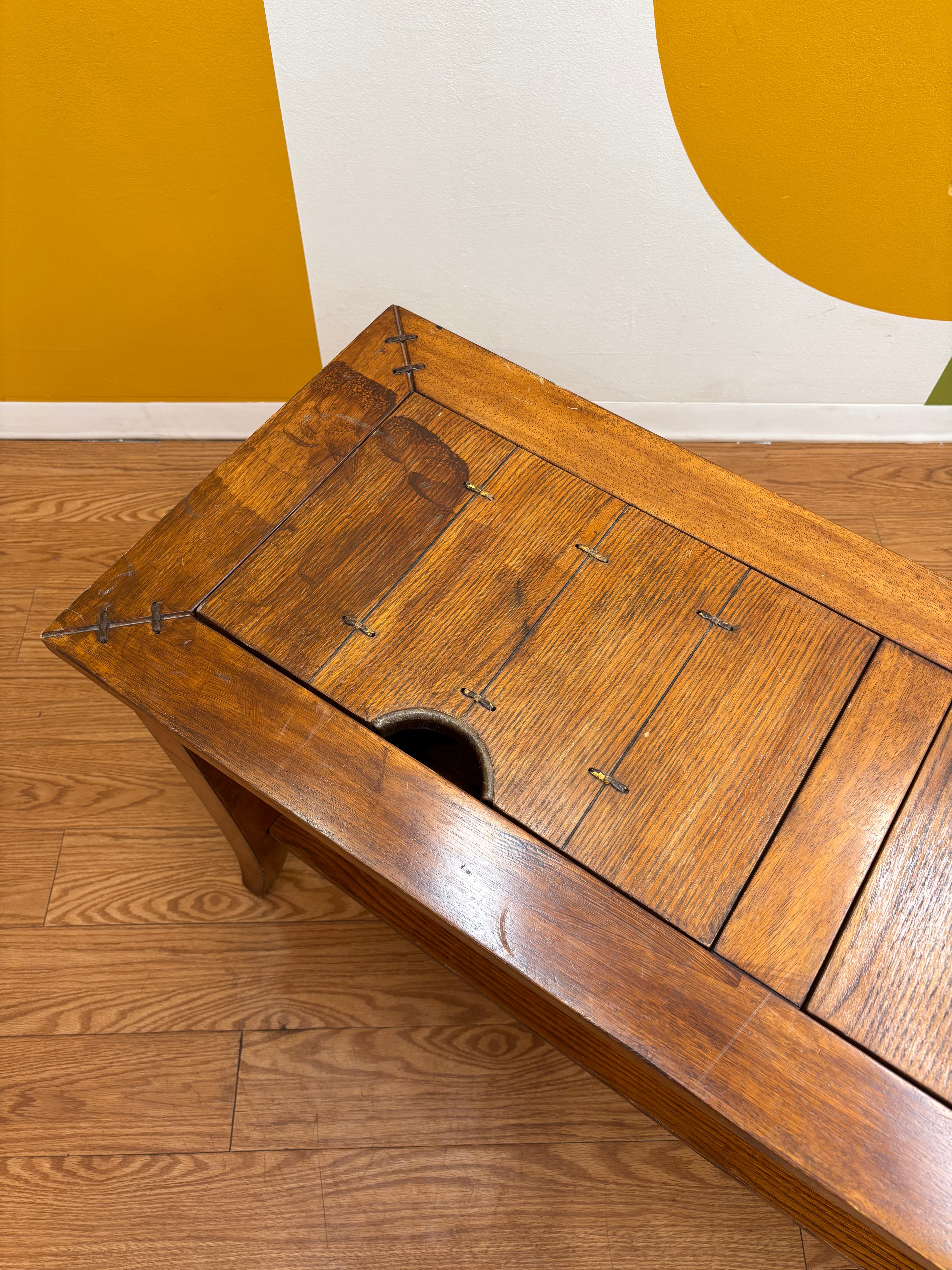 Wood Console Table with Storage
