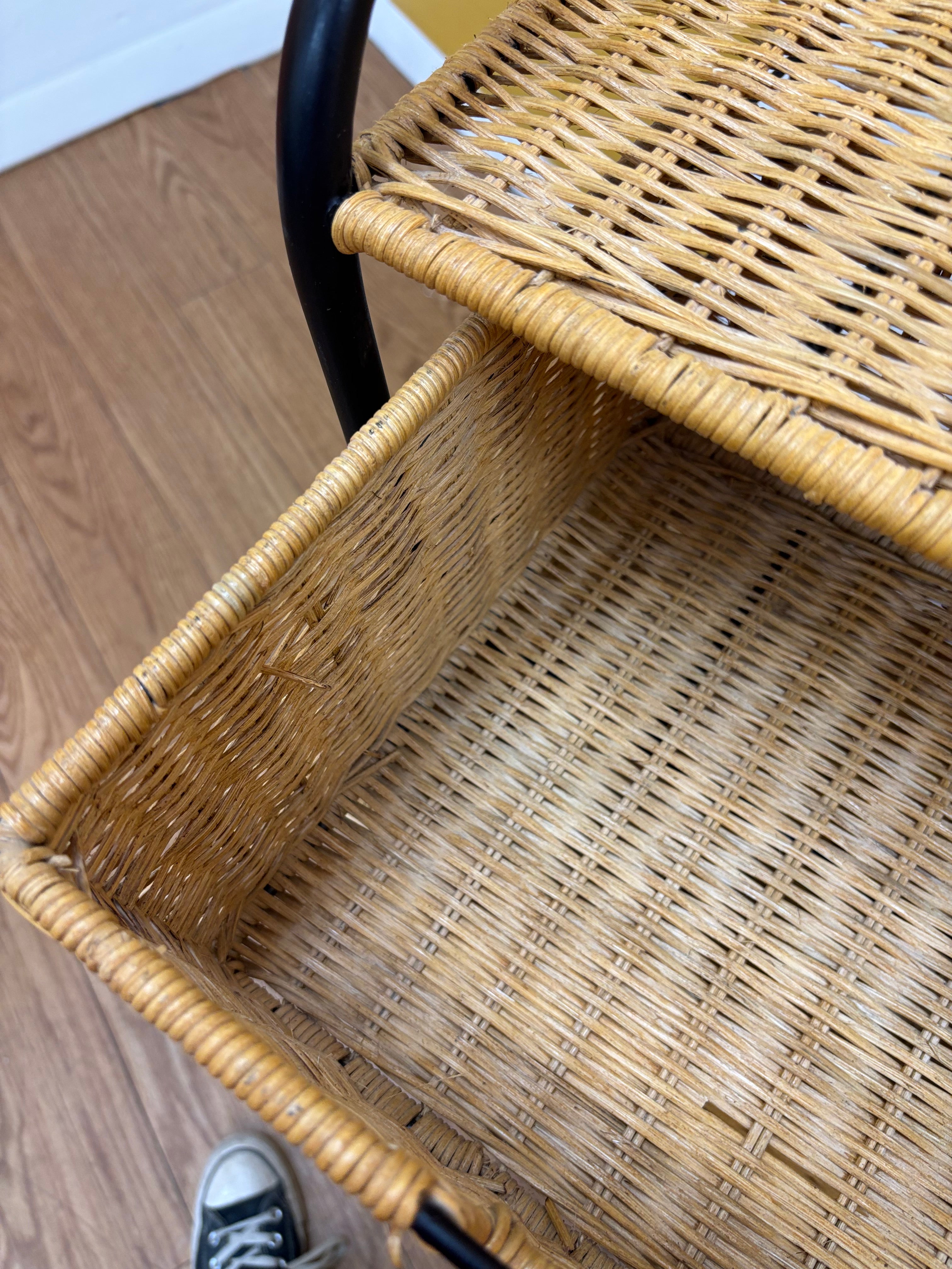 4 Drawer Wicker Storage Tower