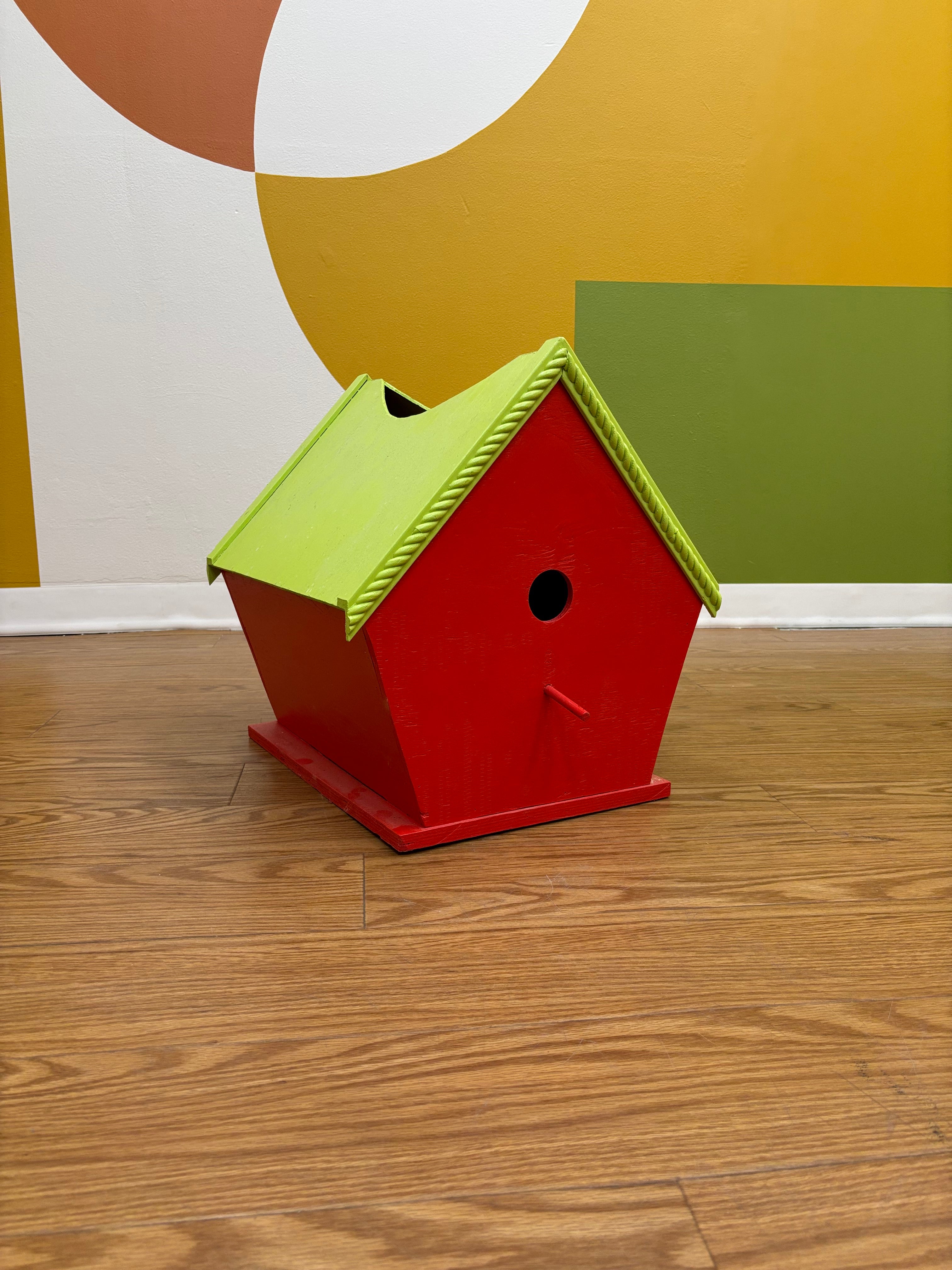 Large Red Bird House