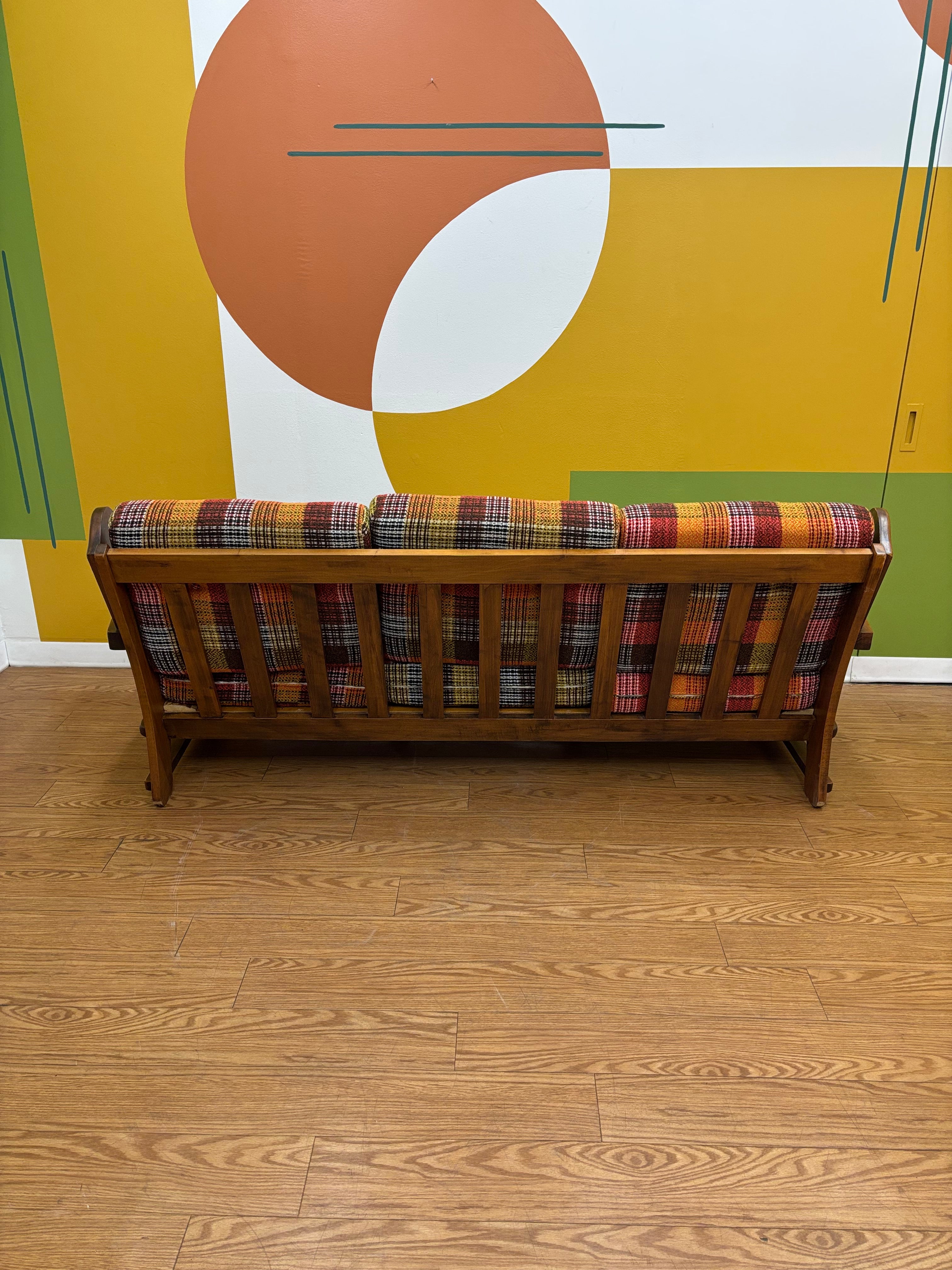 Plaid Sofa