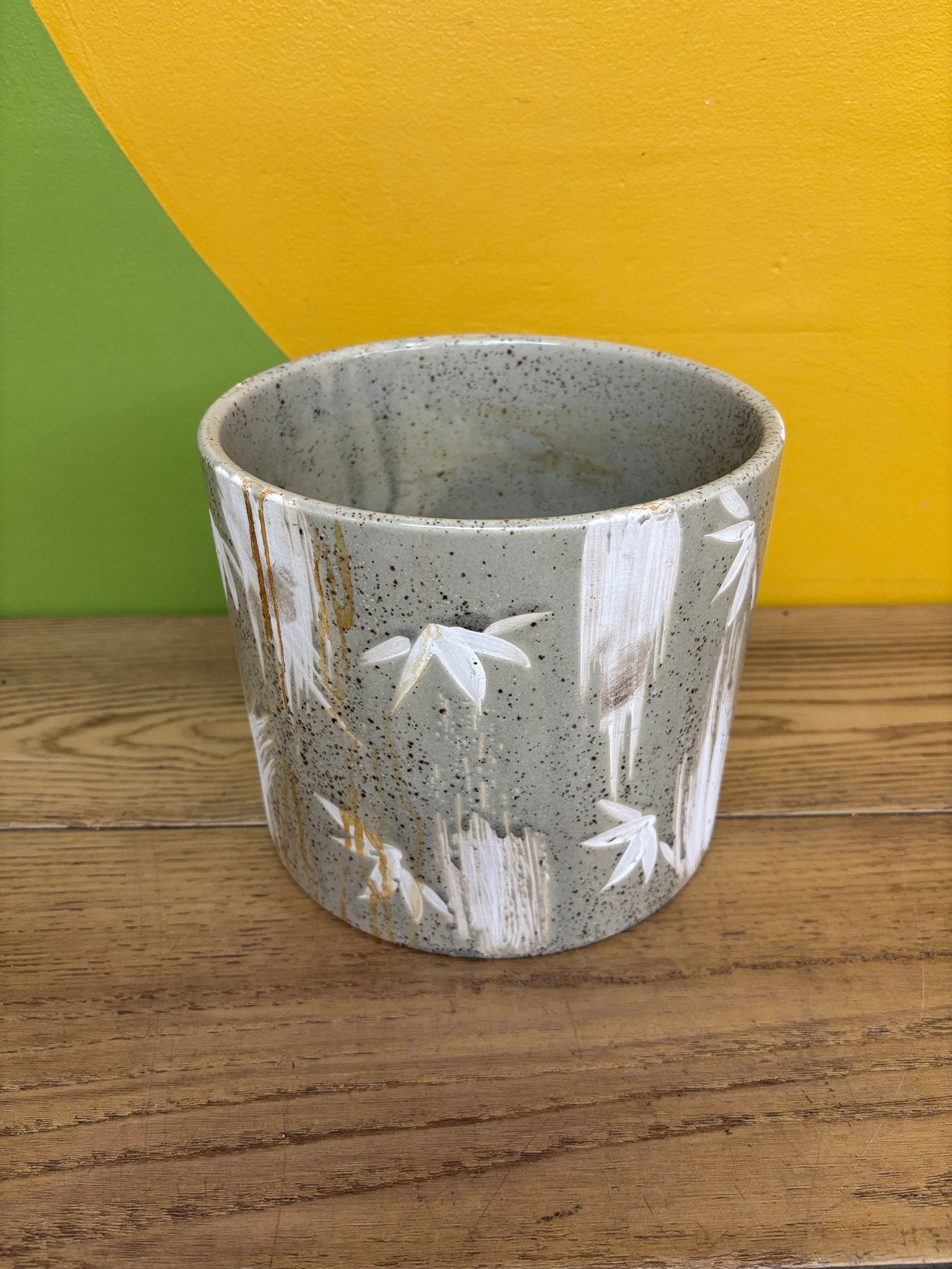 Speckled Ceramic Plant Pot