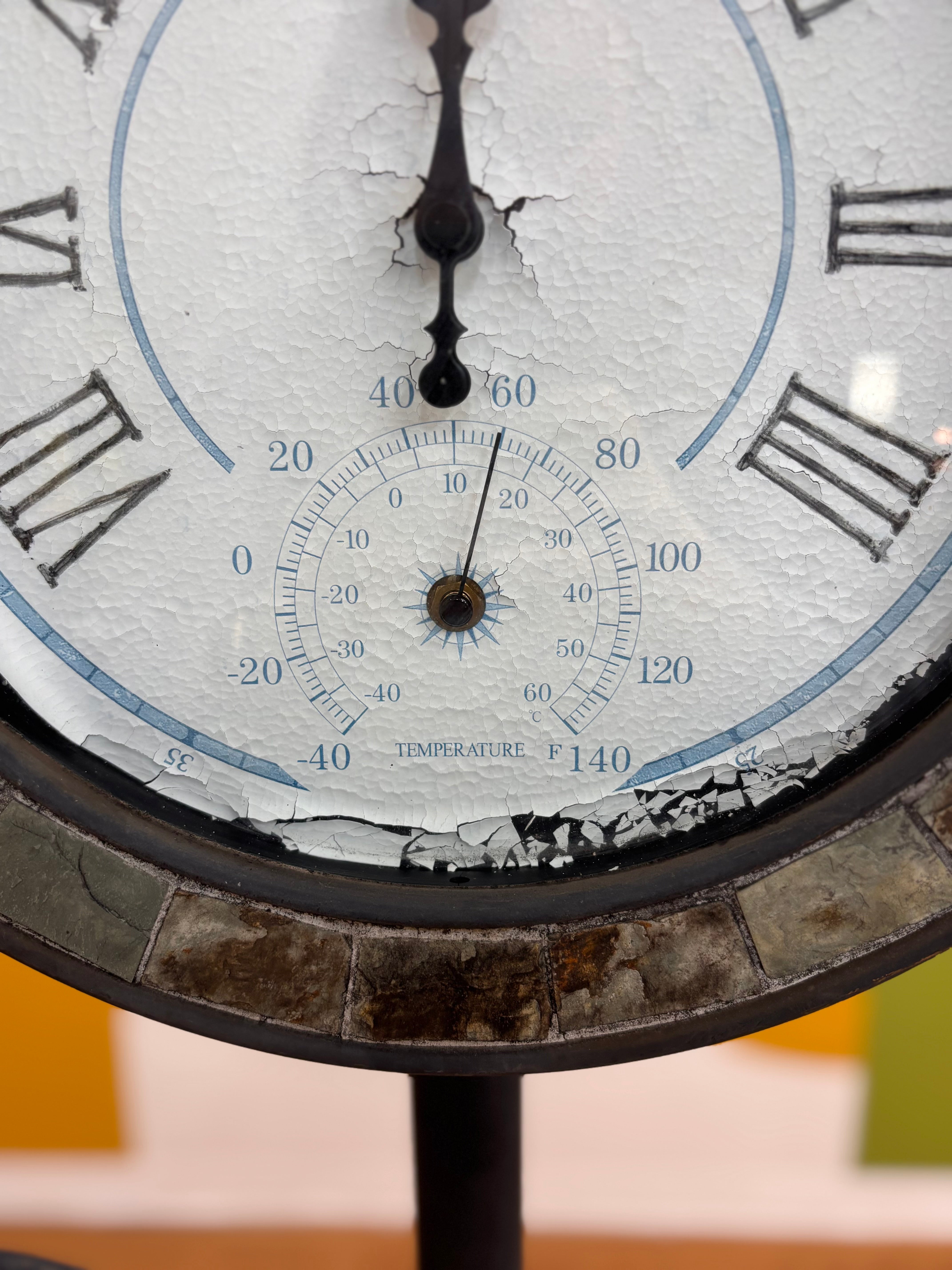 Cast Iron Floor Clock